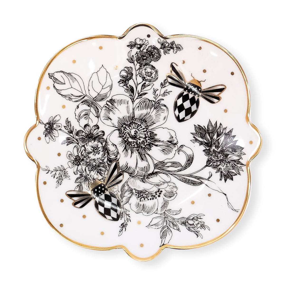 Bee Toile Bread & Butter Plate