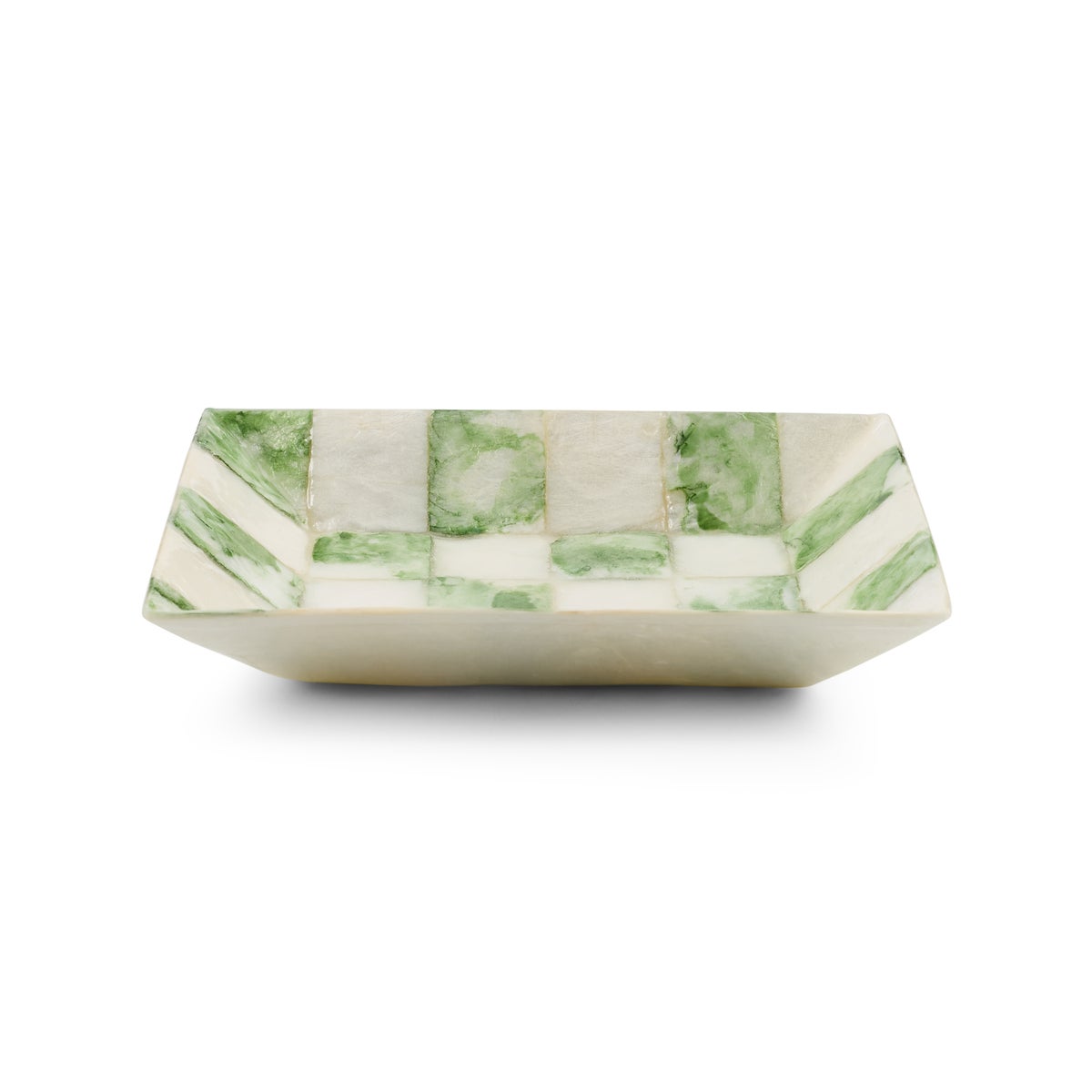 Sage Check Capiz Soap Dish - Image 3