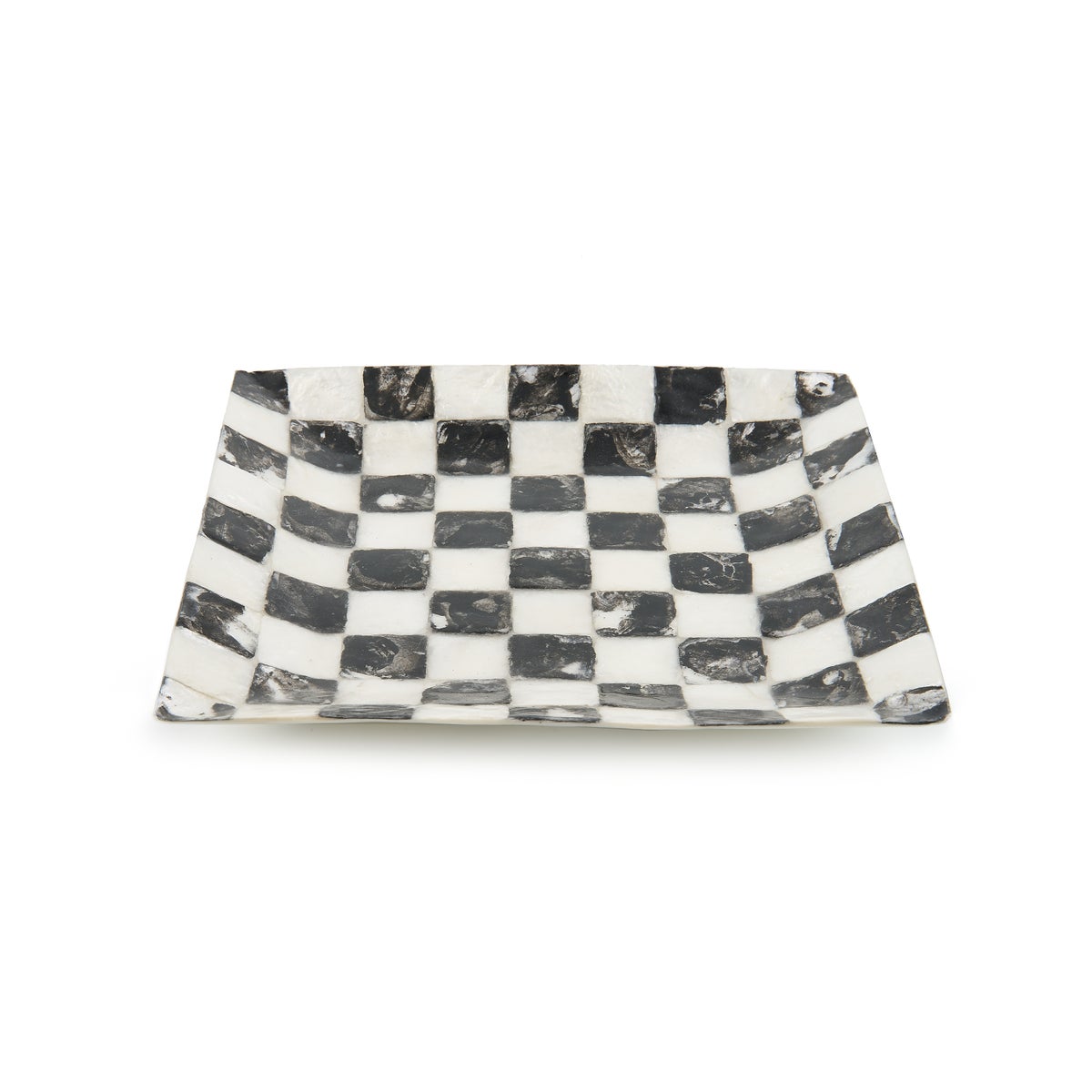 Courtly Check Capiz Catchall Tray