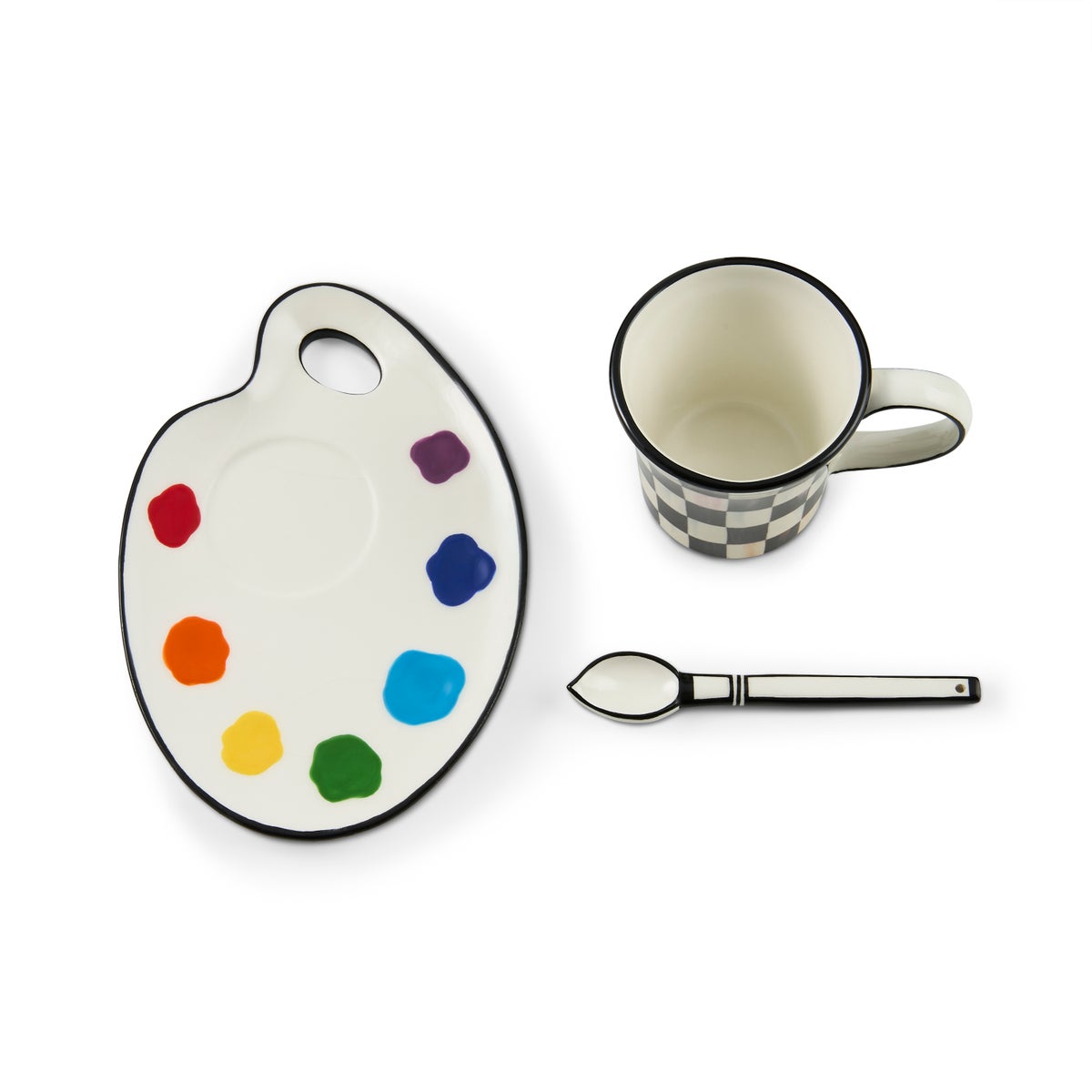 Artist Palette Mug & Saucer Set - Image 3