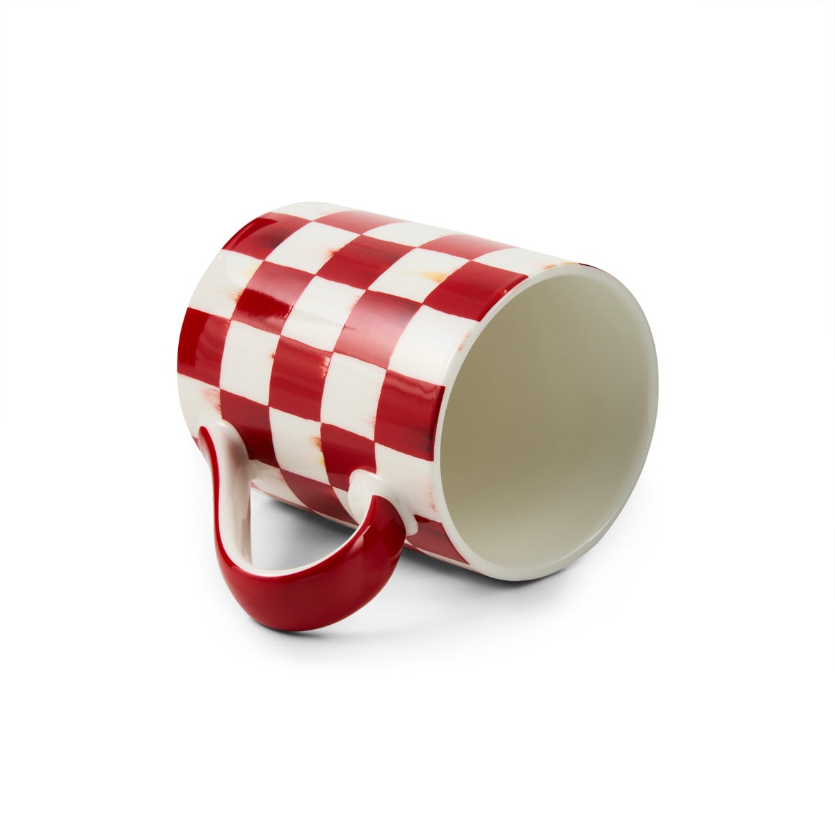 Cherry Check Porcelain Mug - Image 3