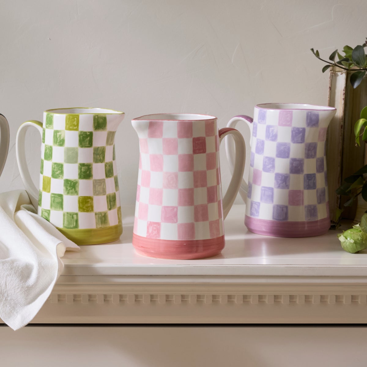 Pink Check Pitcher - Image 4