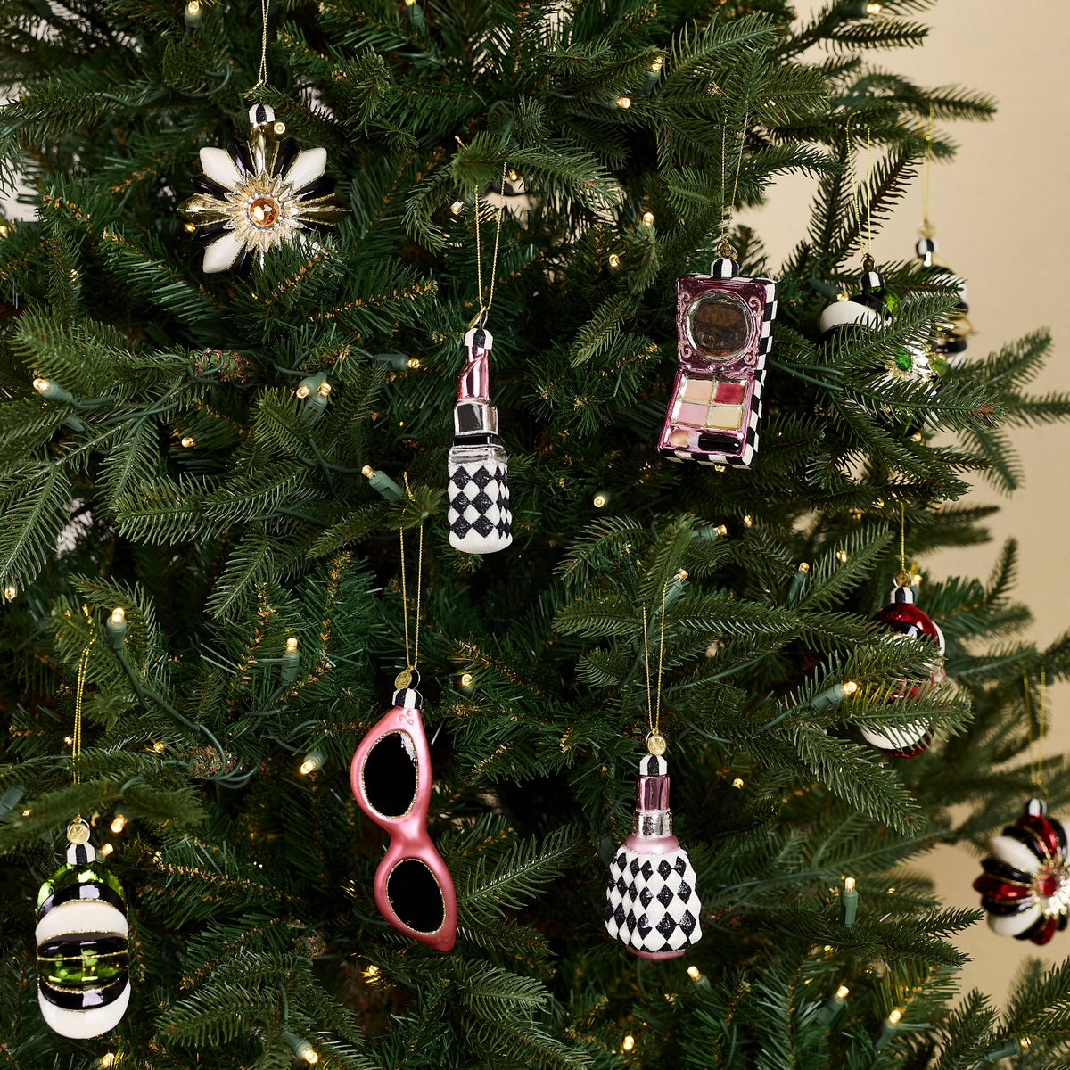 Courtly Cosmetic Glass Ornaments, Set of 4 - Image 2
