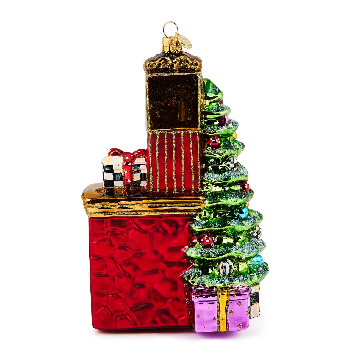 Fireplace Glass Ornament - Image 2