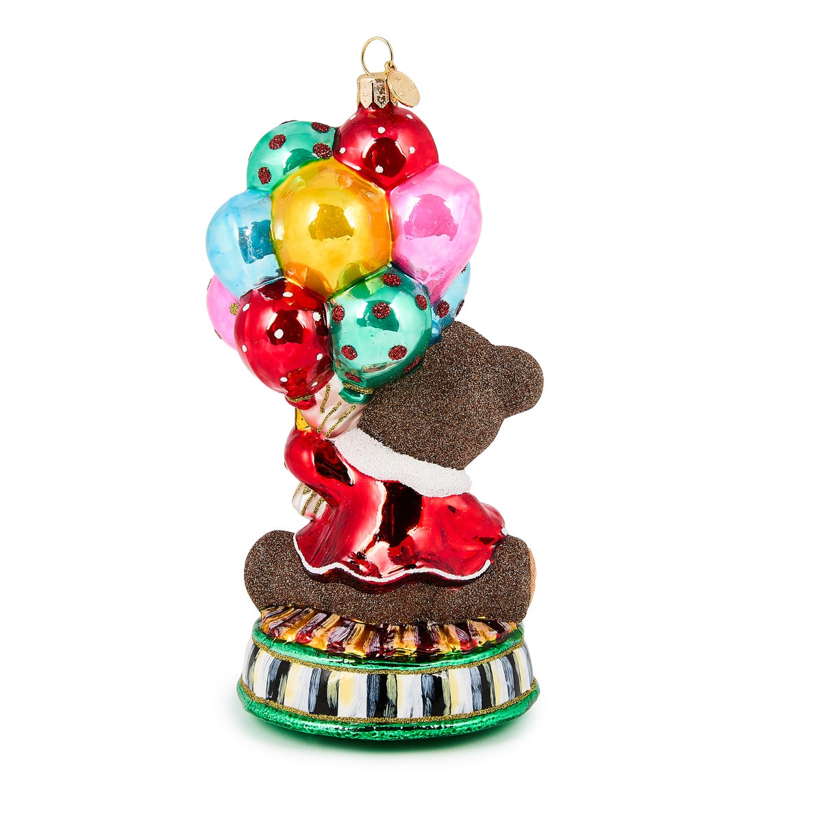 Baby's 1st Balloon Bear Glass Ornament - Image 2
