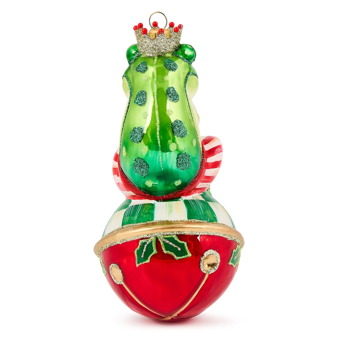 Check It Out Mr. Jingles Glass Ornament - Image 2