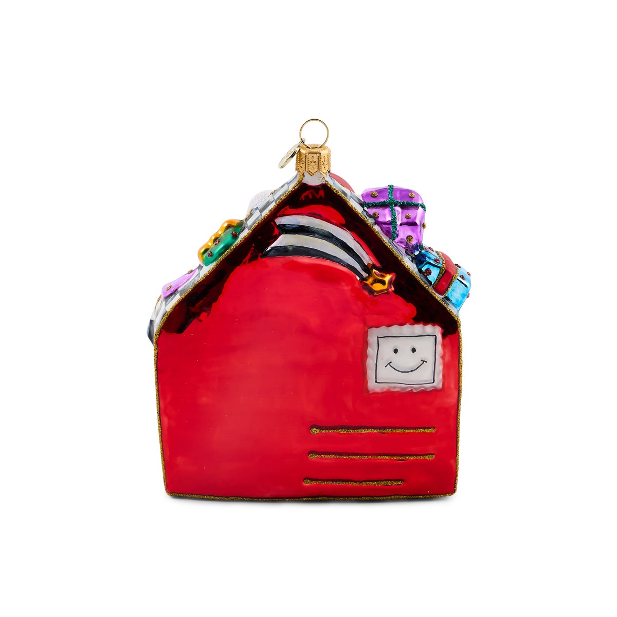 Christmas Letter Santa Glass Ornament - Image 4