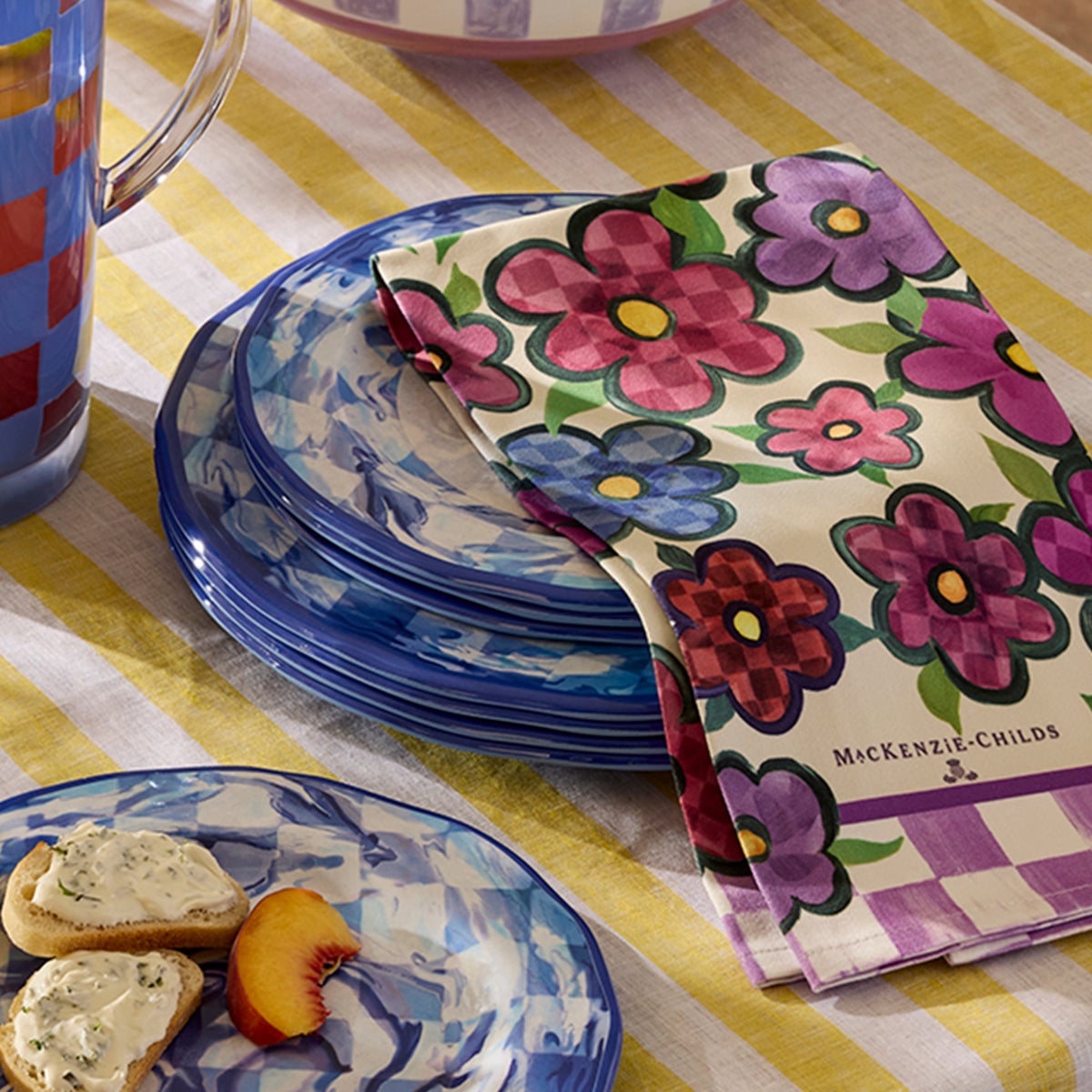 Posy Printed Dish Towel - Image 2