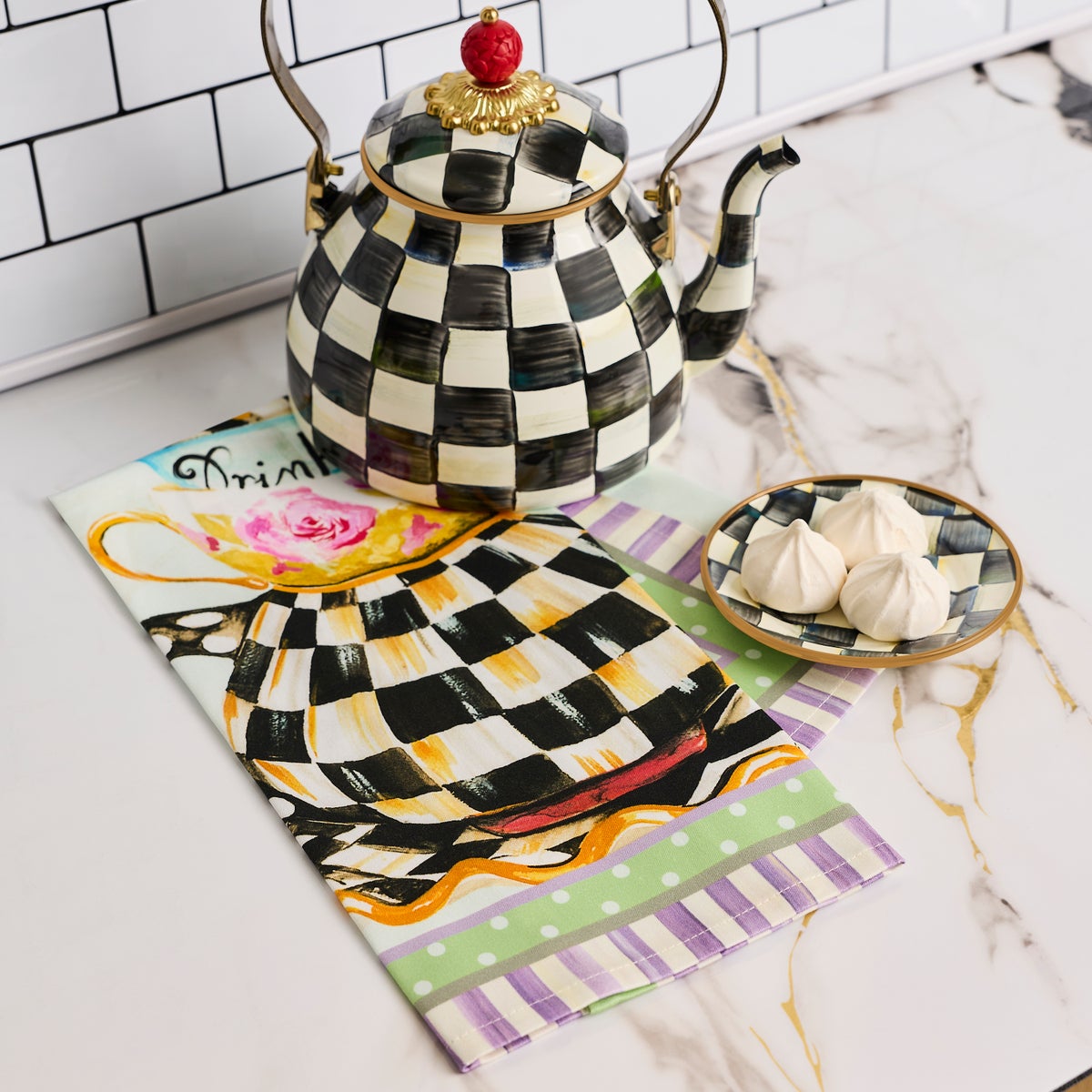 Spill the Tea Printed Dish Towel - Image 2