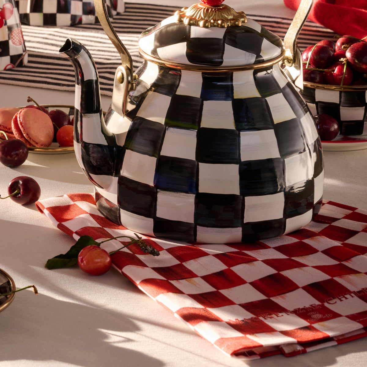 Cherry Check Printed Dish Towel - Image 4