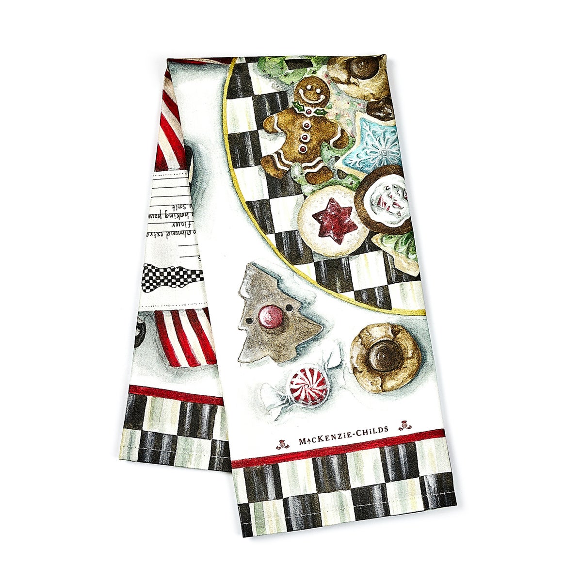 Christmas Cookie Recipe Dish Towel - Image 2