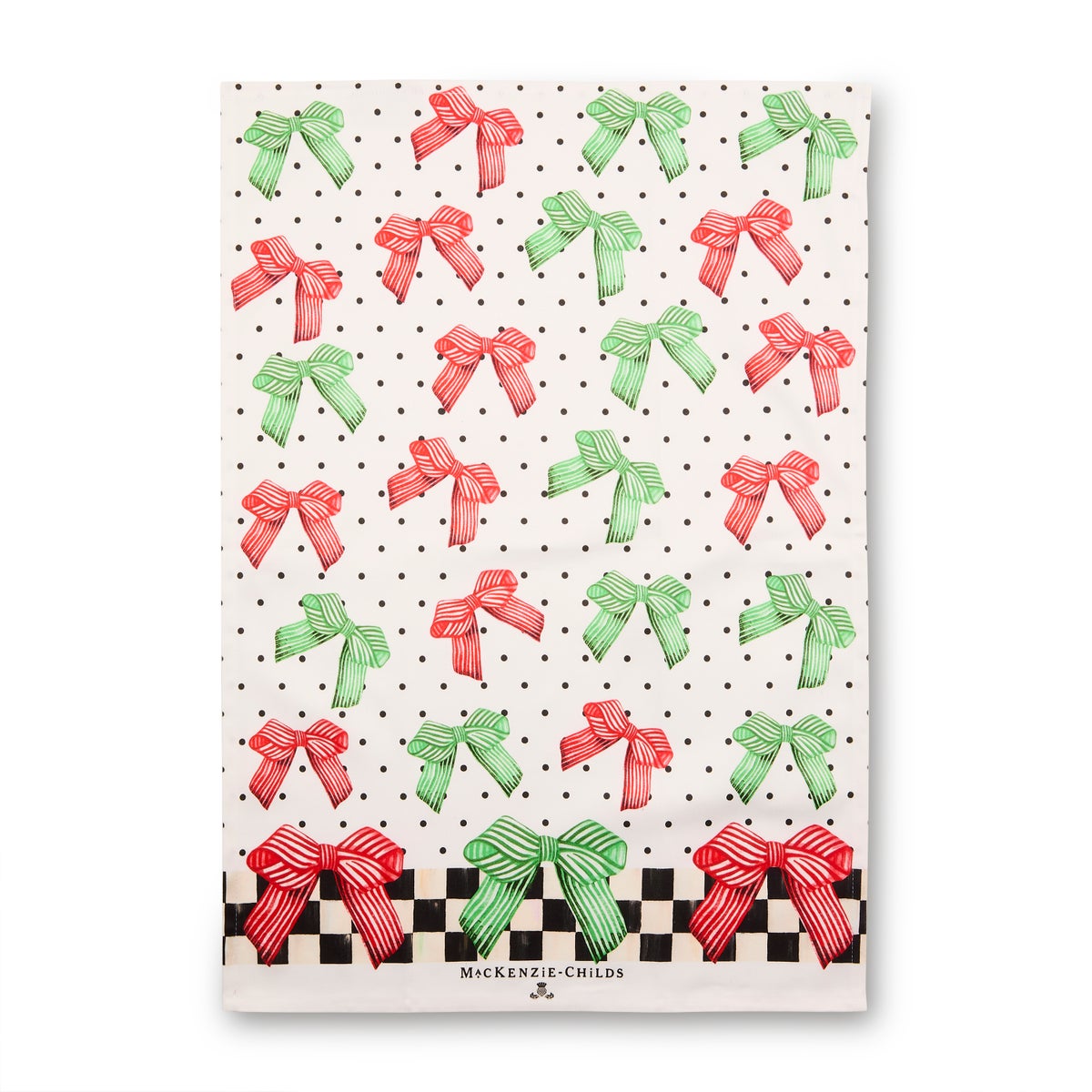 Holiday Bow Printed Dish Towel - Image 3
