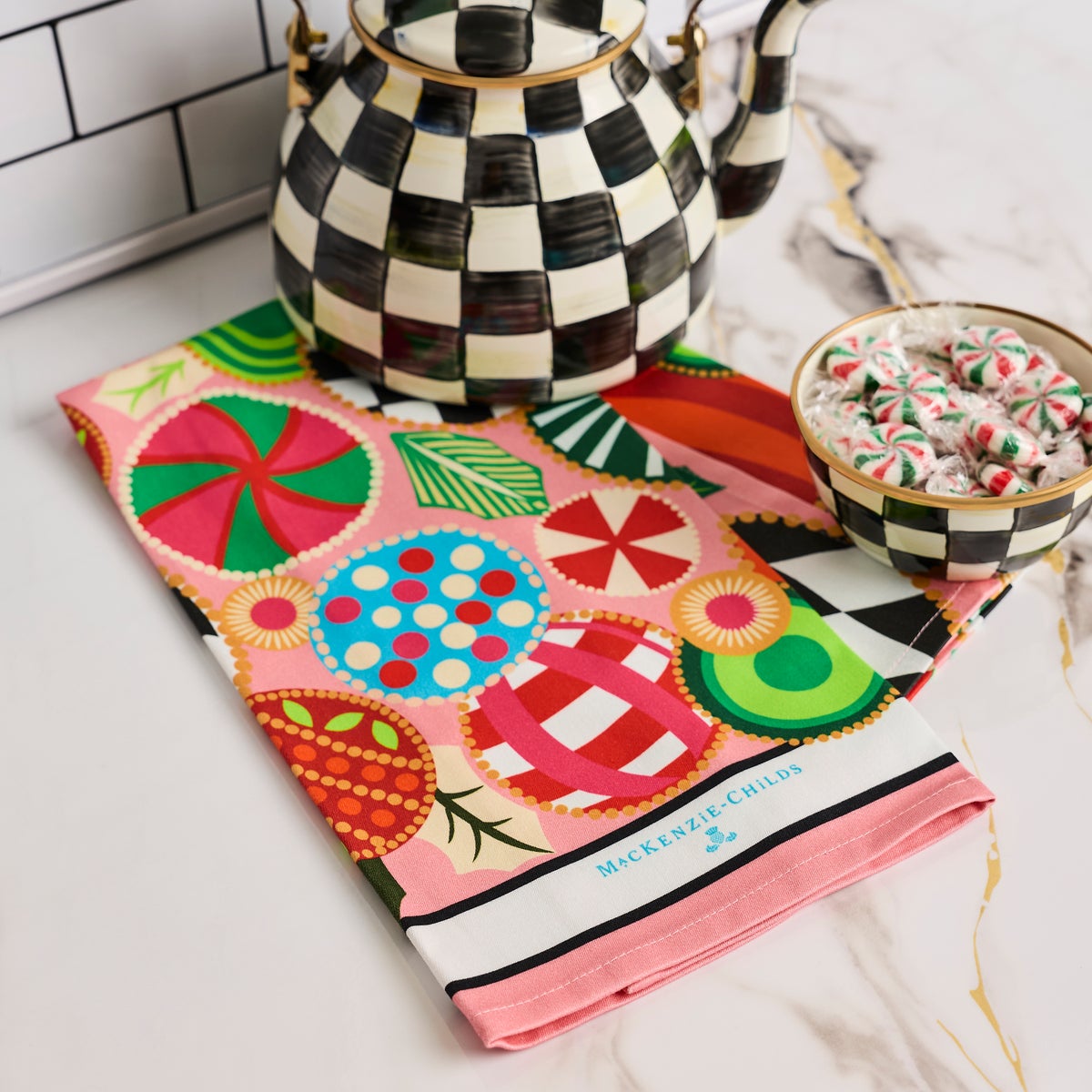 Jolly Ornaments Printed Dish Towel - Image 2