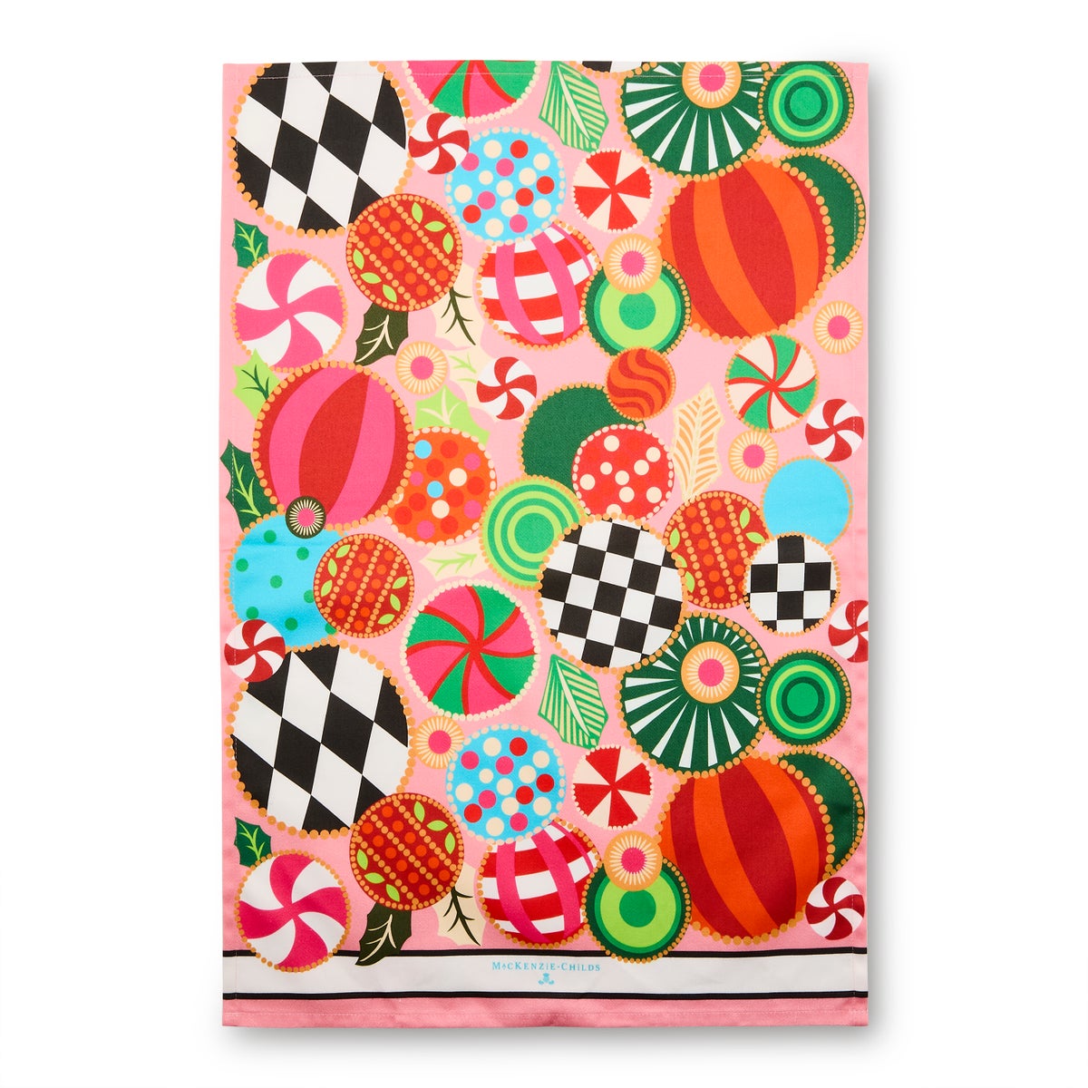 Jolly Ornaments Printed Dish Towel - Image 3
