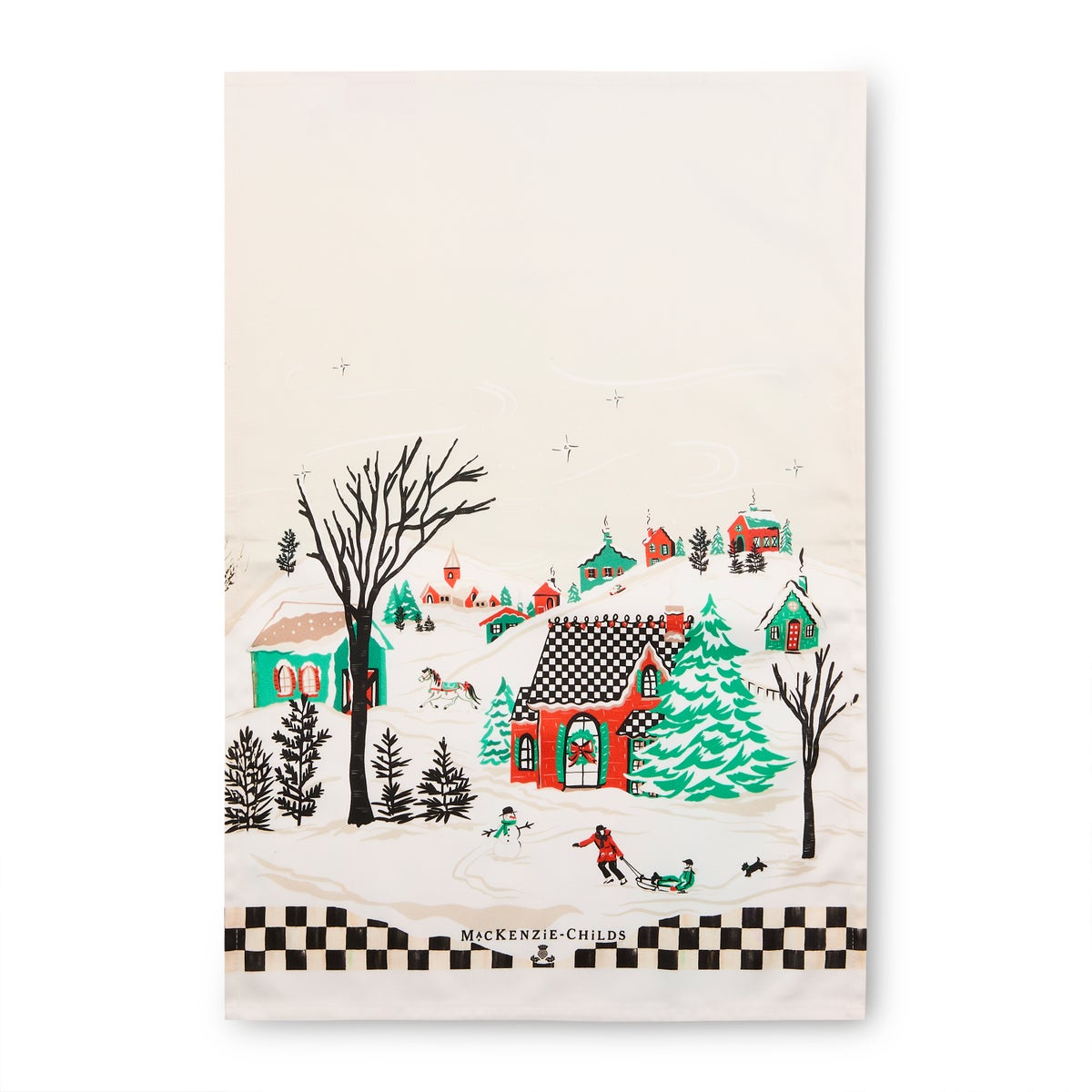 Alpine Village Printed Dish Towel - Image 3