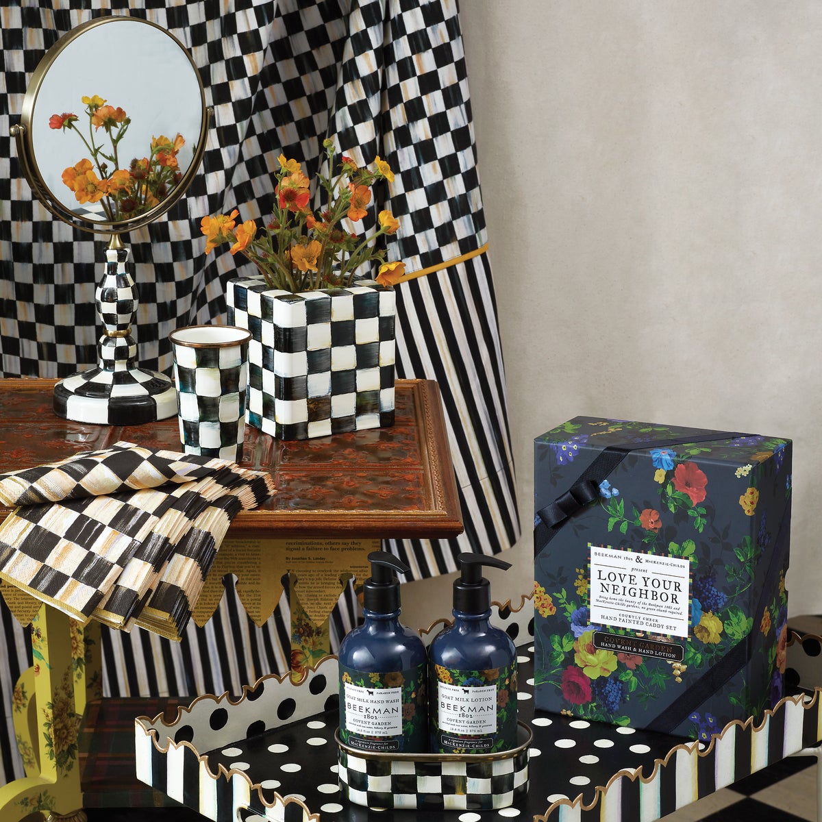 Courtly Check Shower Curtain - Image 7