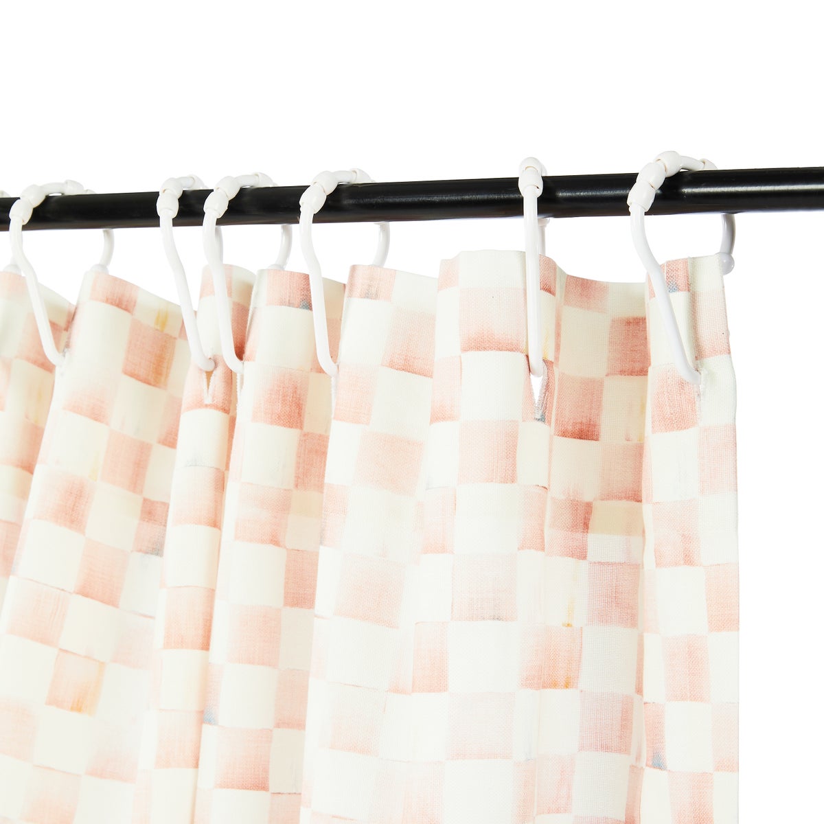 Rosy Check Shower Curtain - Image 3