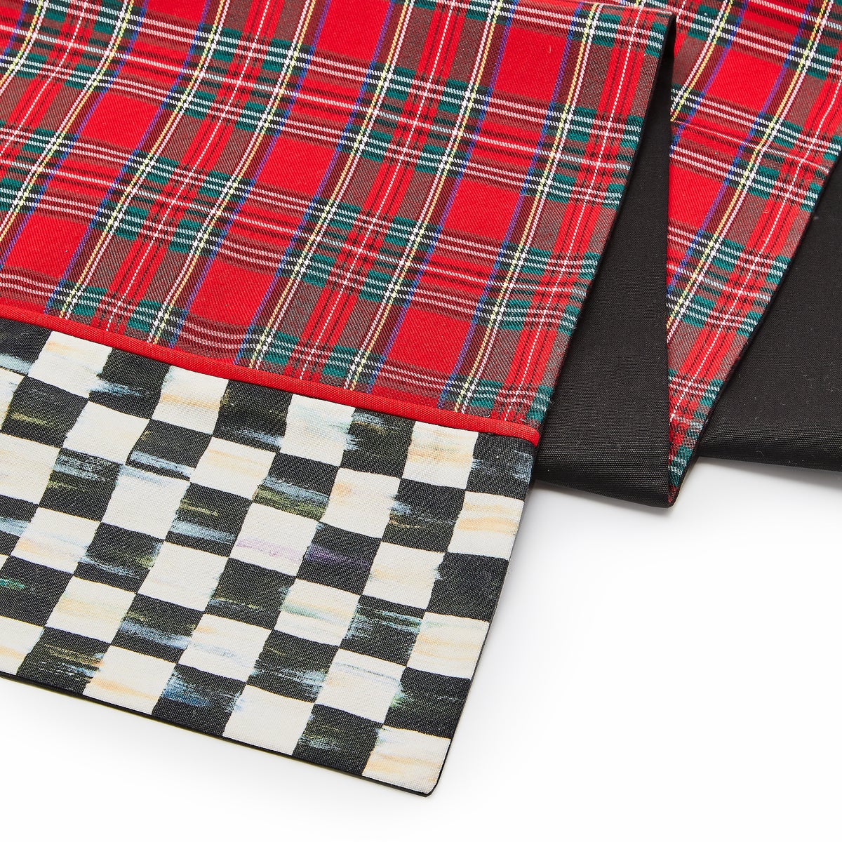 Red Tartan Check Table Runner - Image 3