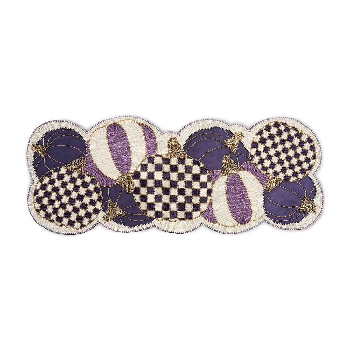 Violet Pumpkins Table Runner