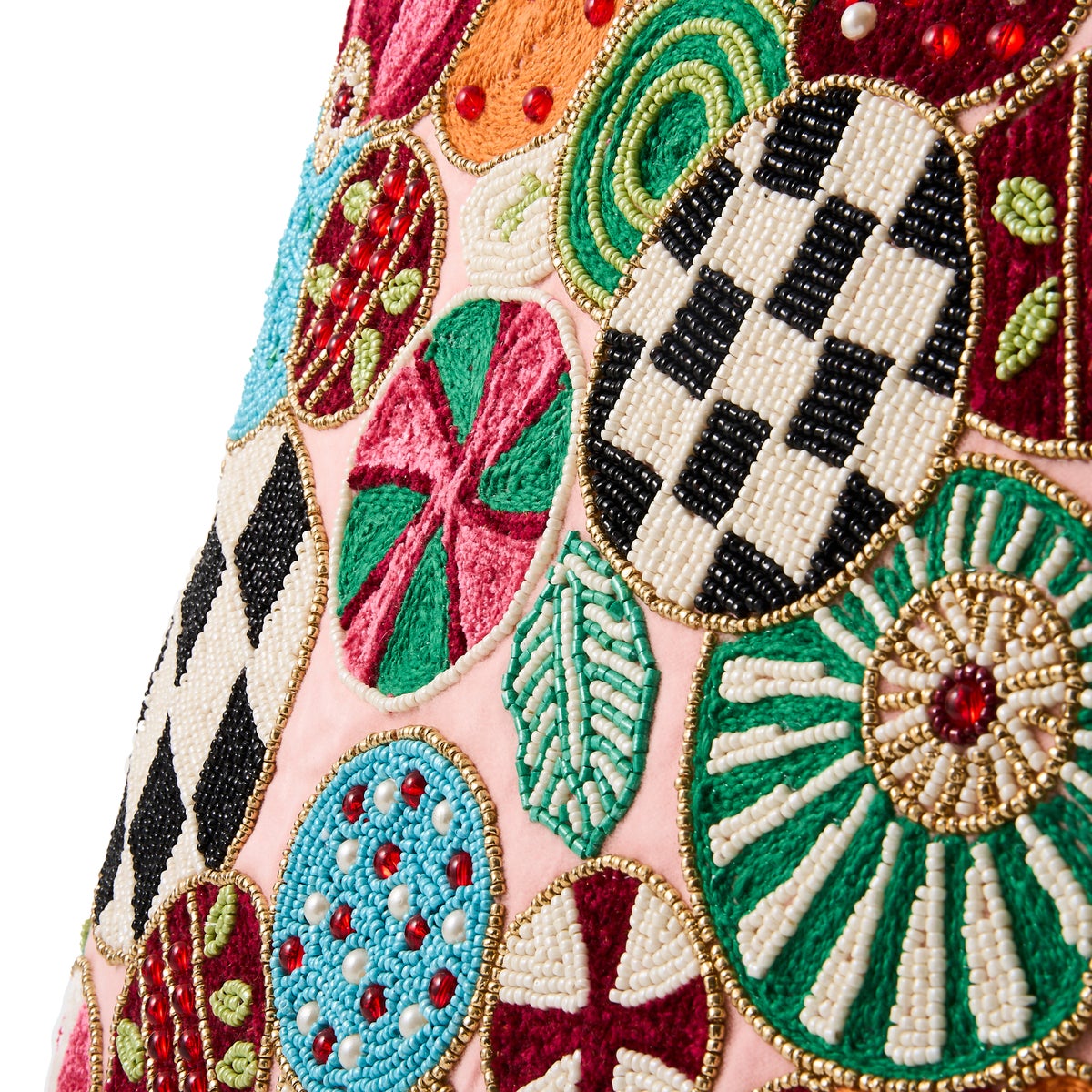 Confetti Jolly Ornament Throw Pillow - Image 3