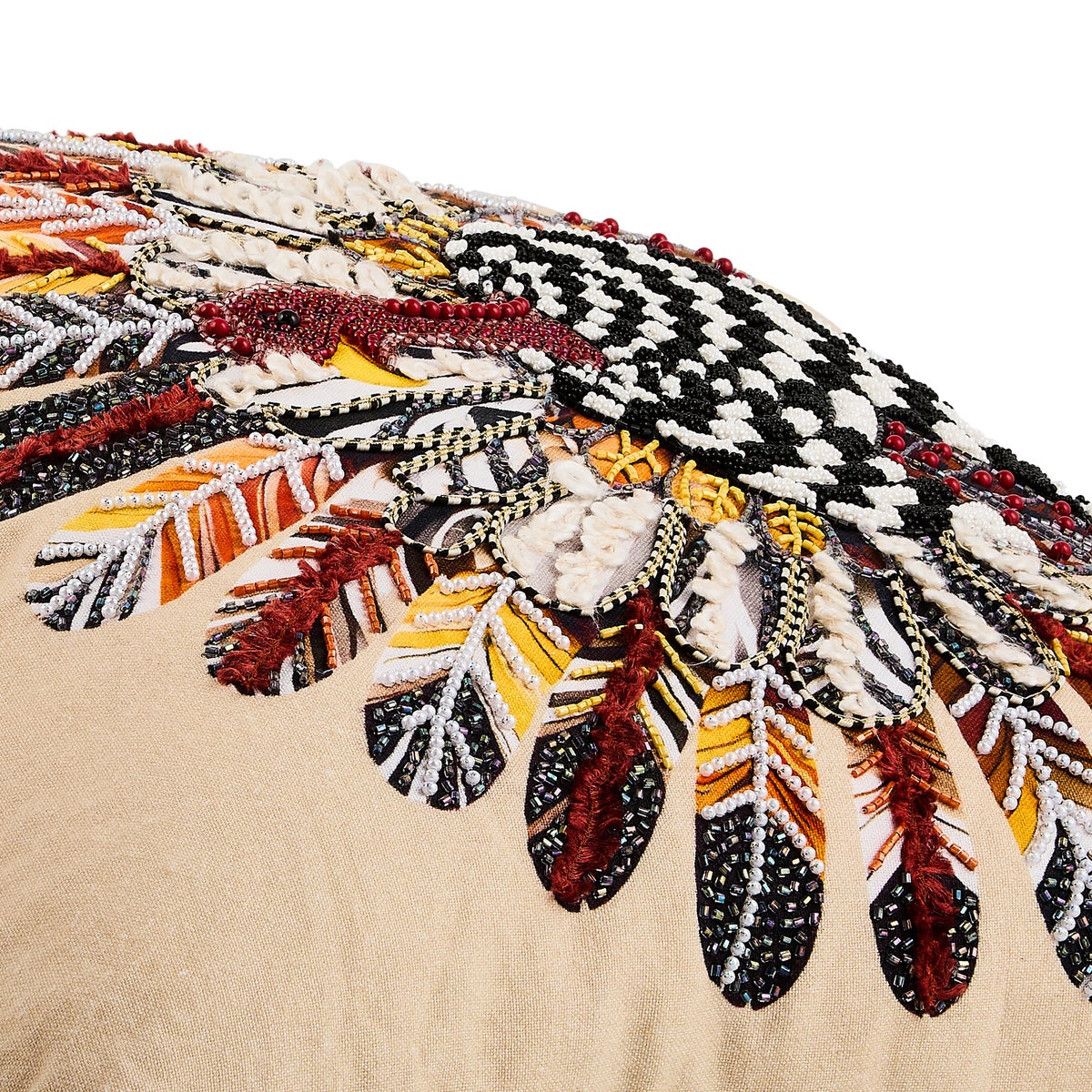 Checked Turkey Throw Pillow - Image 4