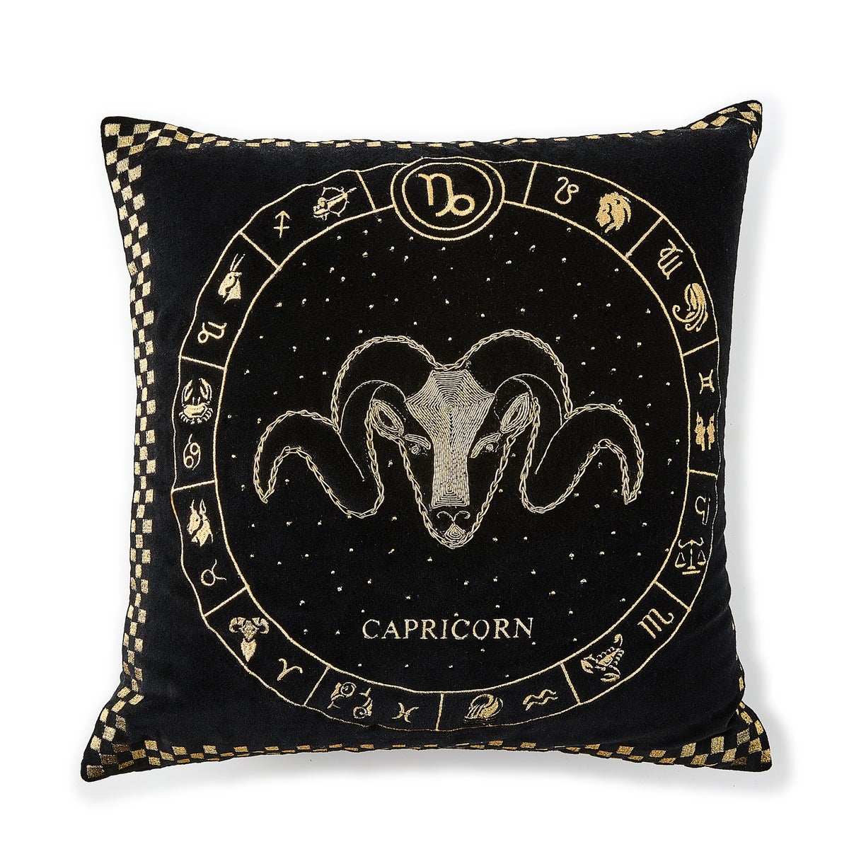 Capricorn Zodiac Throw Pillow