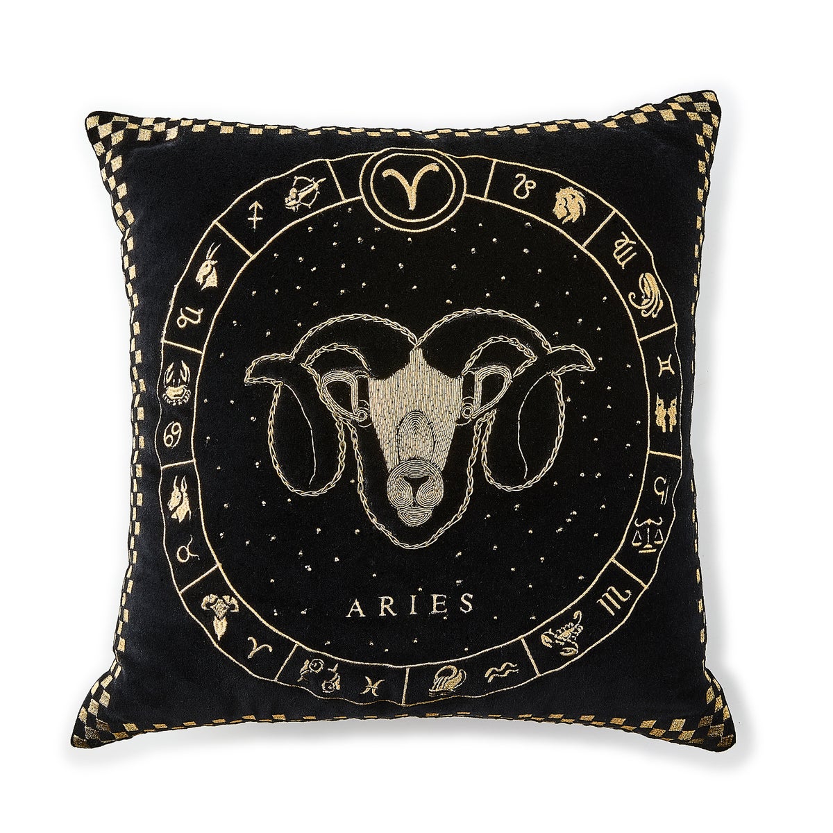 Aries Zodiac Throw Pillow