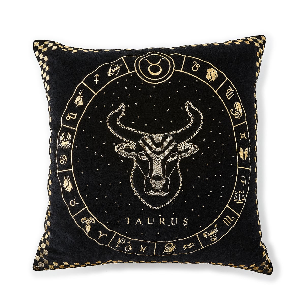 Taurus Zodiac Throw Pillow