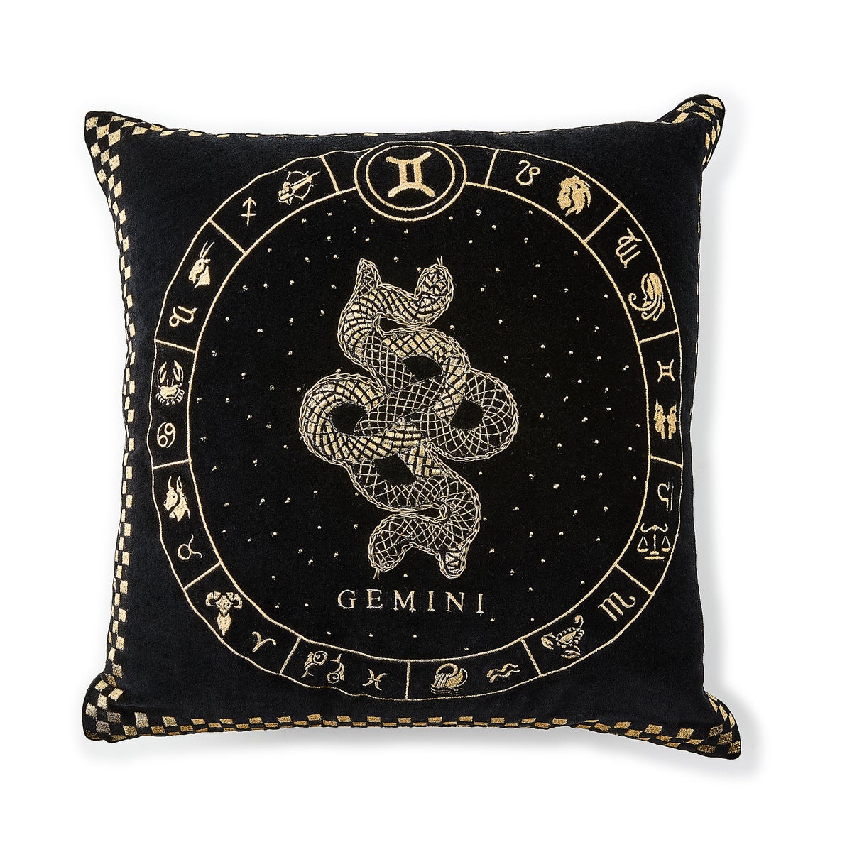 Gemini Zodiac Throw Pillow