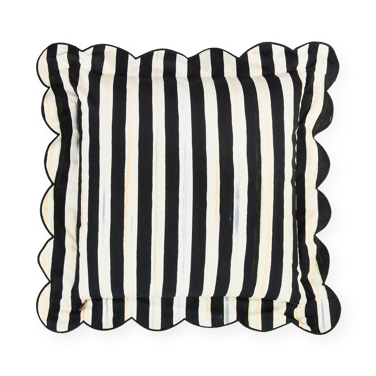 Courtly Check Reversible Scalloped Throw Pillow - Image 2