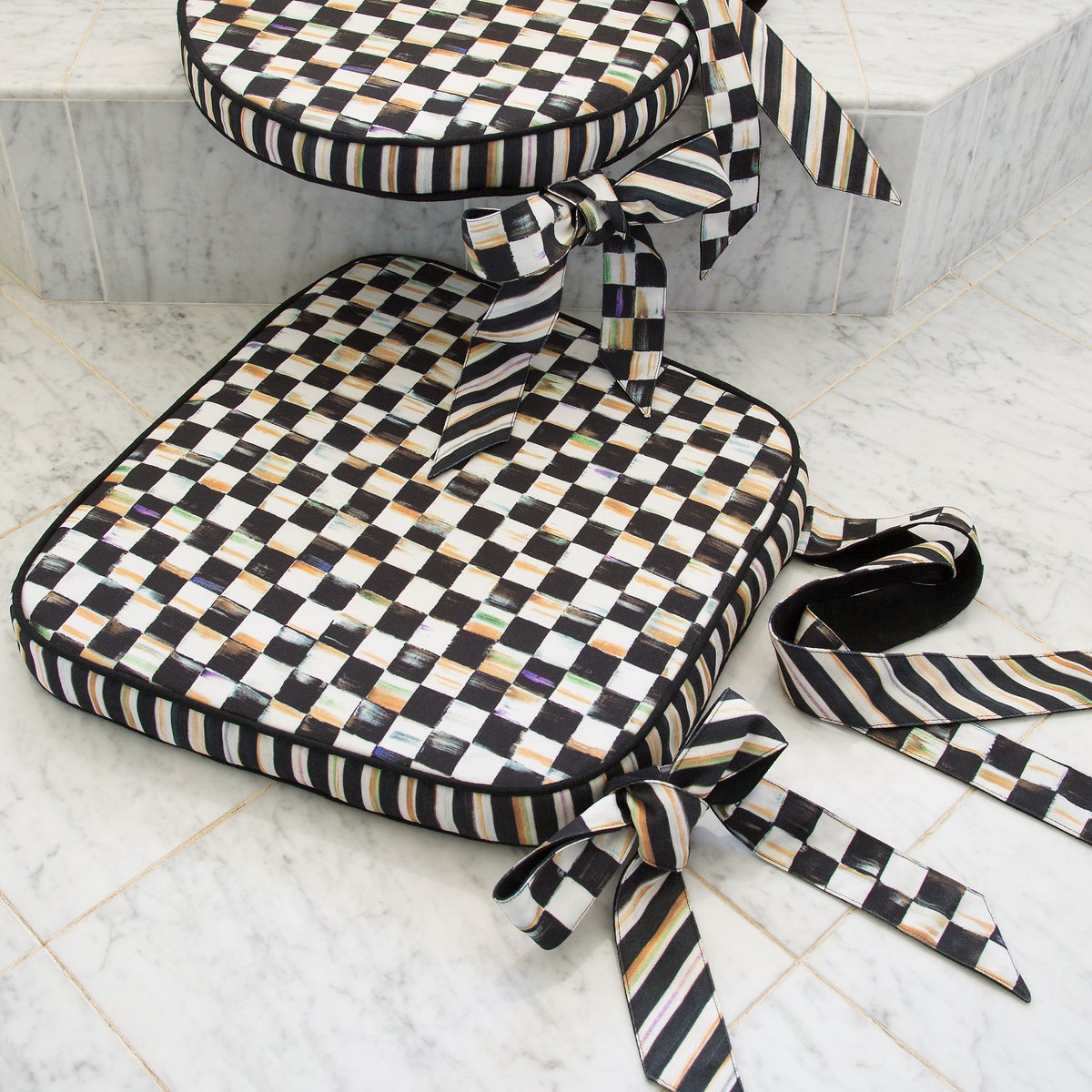 Courtly Check Chair Cushion - Image 3