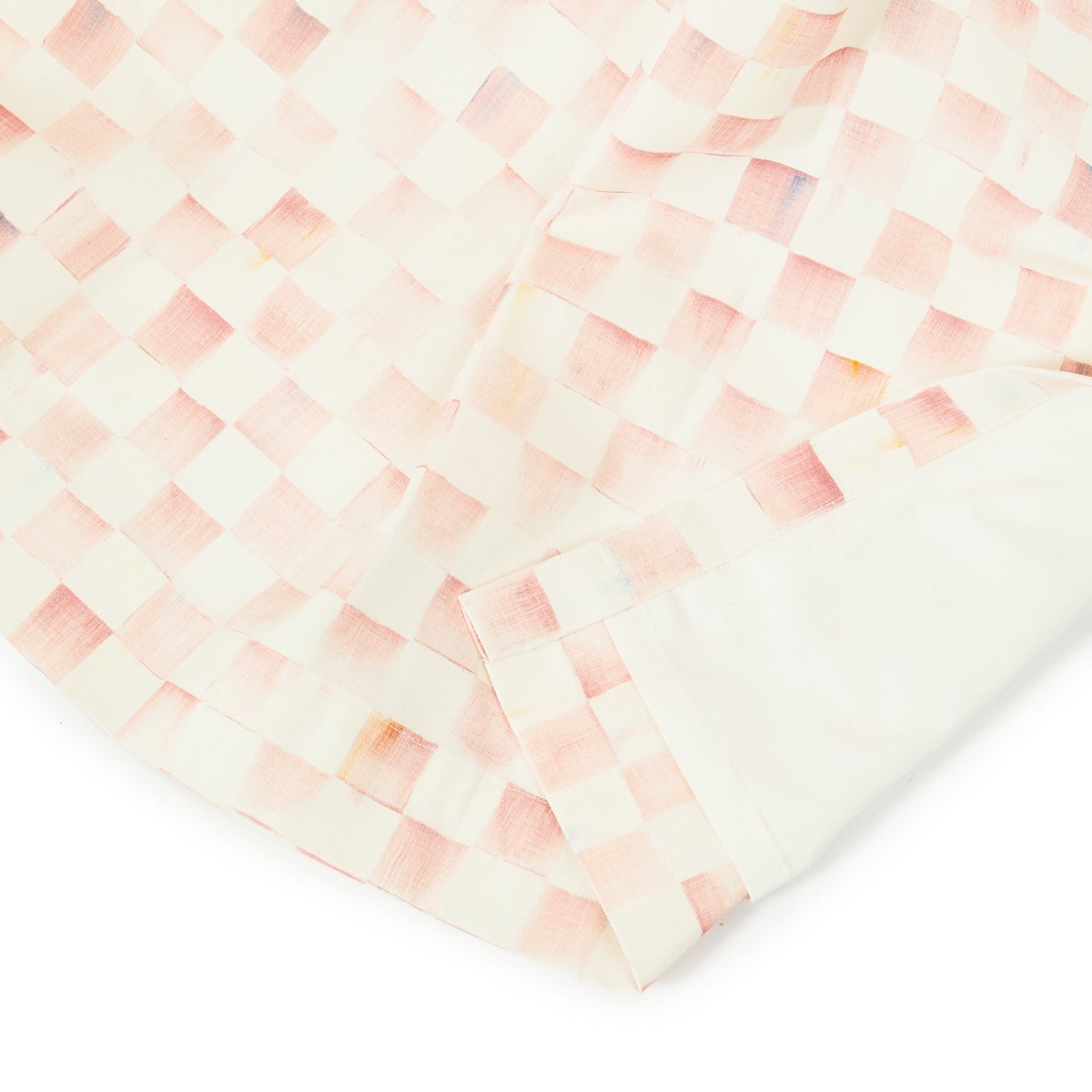 Rosy Check 84" Curtain Panel - Image 4