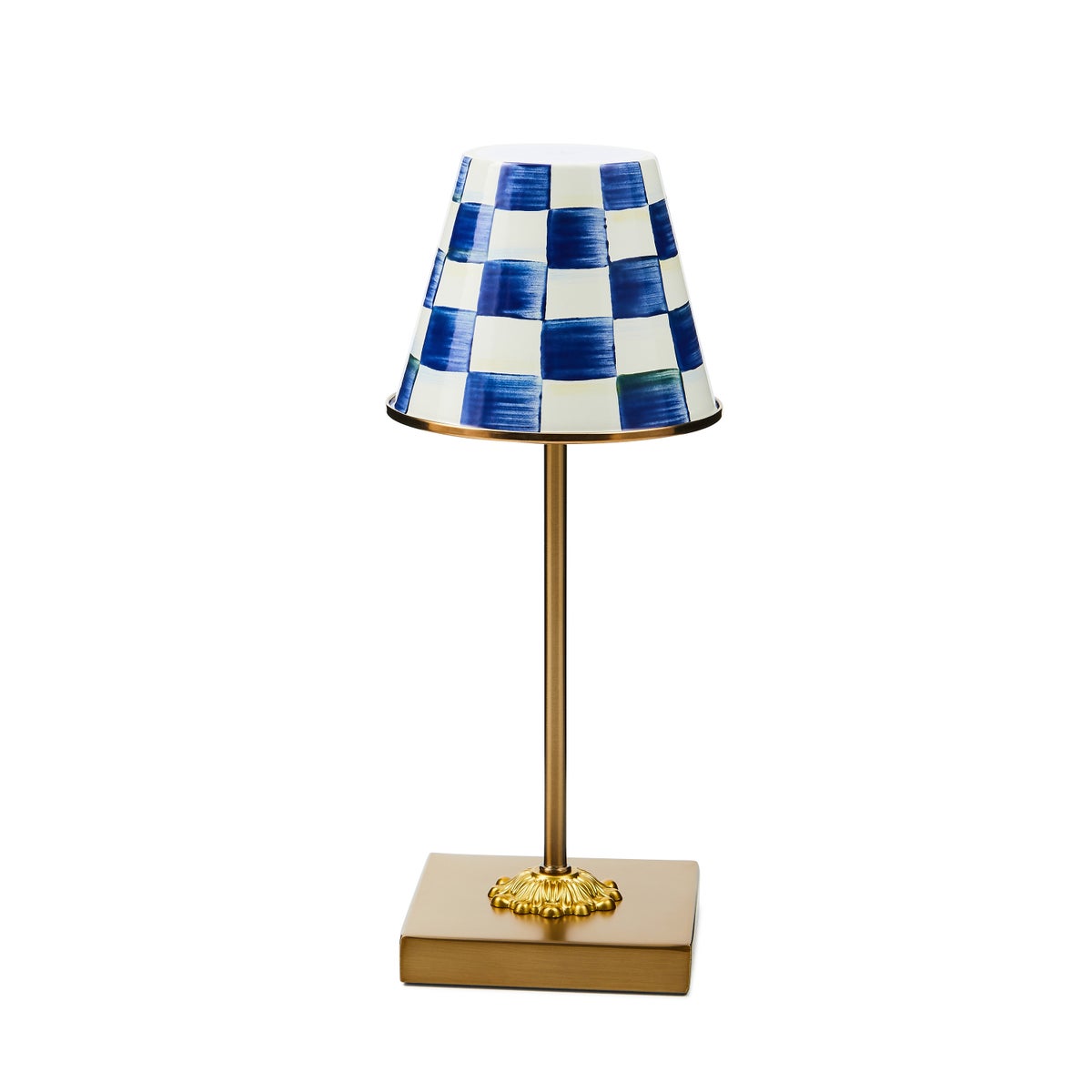 Royal Check LED Rechargeable Cafe Table Lamp
