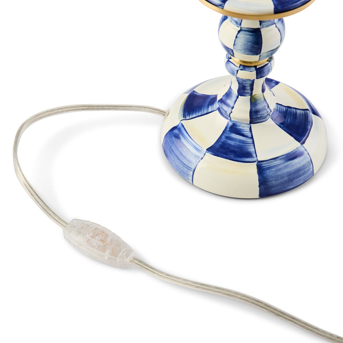 Royal Check Candlestick Lamp - Image 4