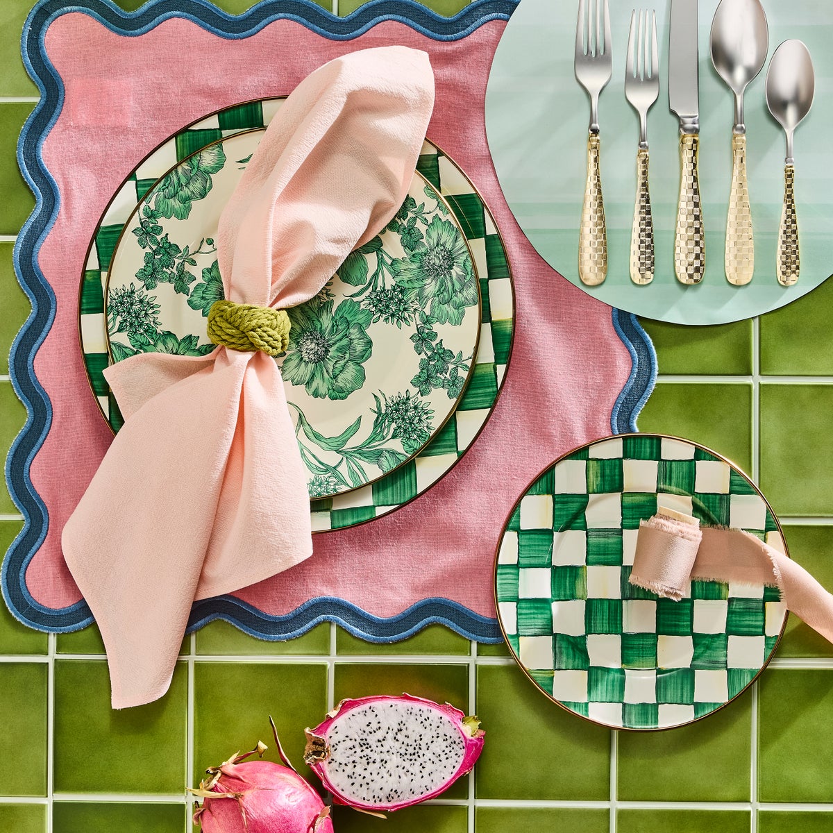 Emerald English Garden Charger/Plate - Image 2