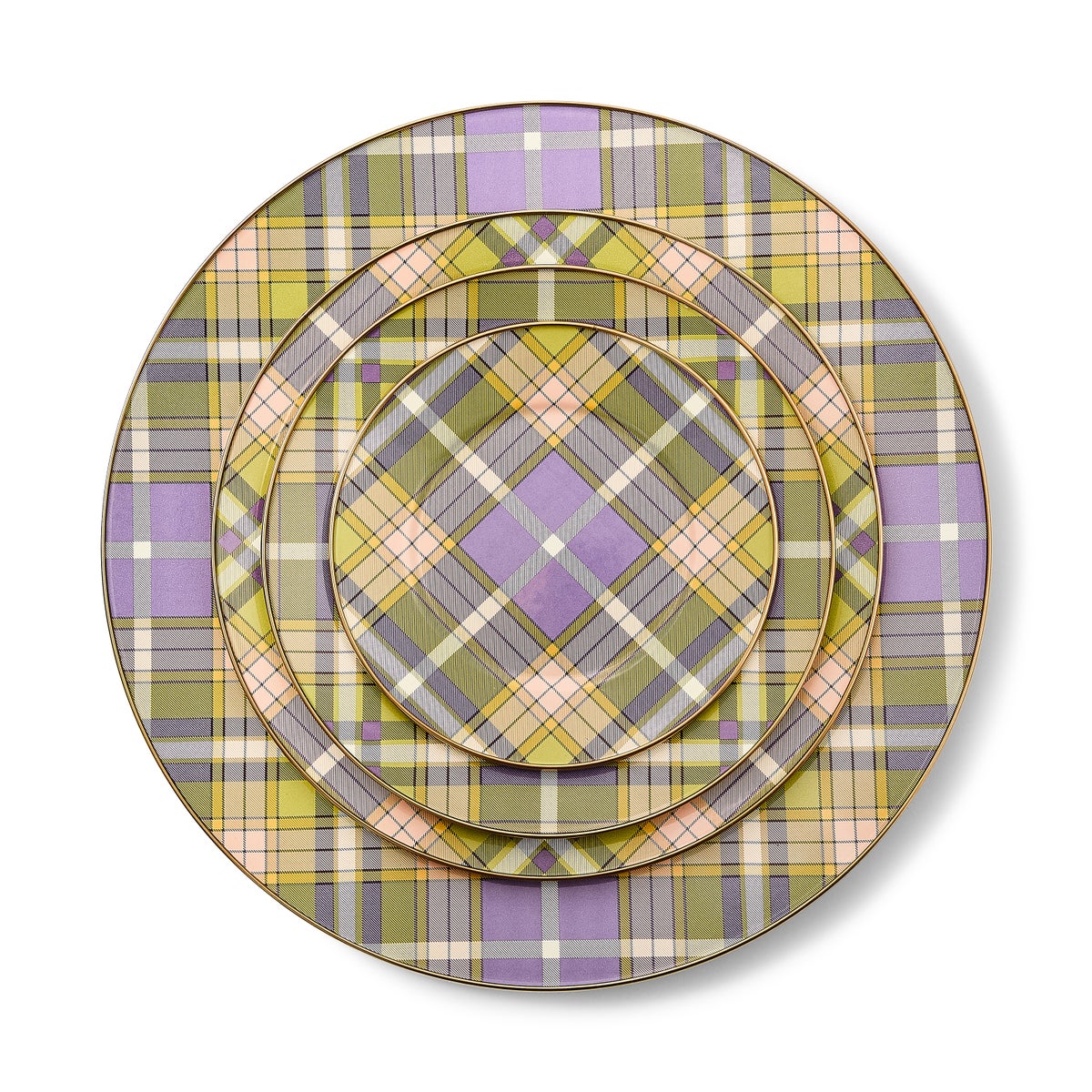 Tartan Violet Charger/Plate - Image 3