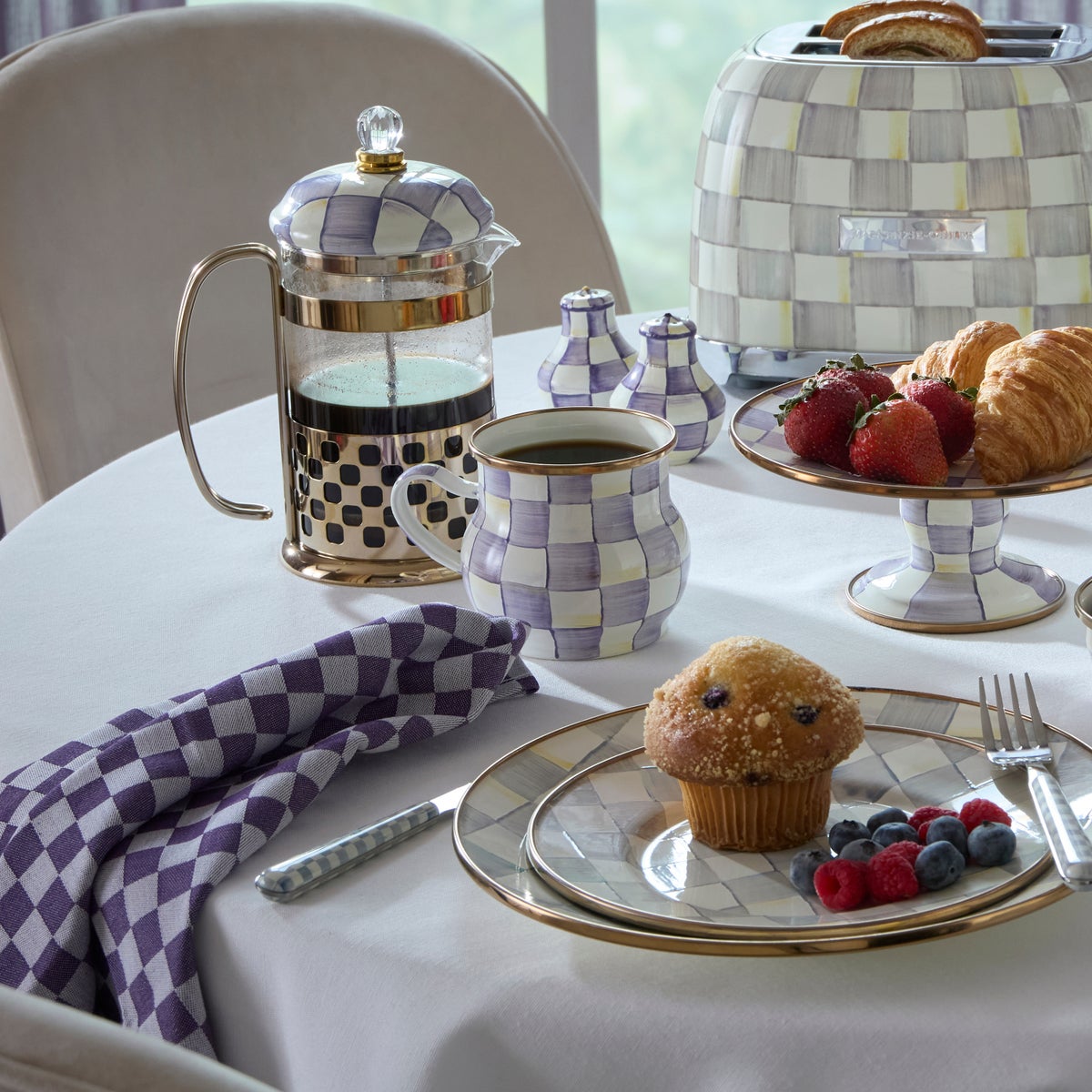 Violet Check Mug - Image 8