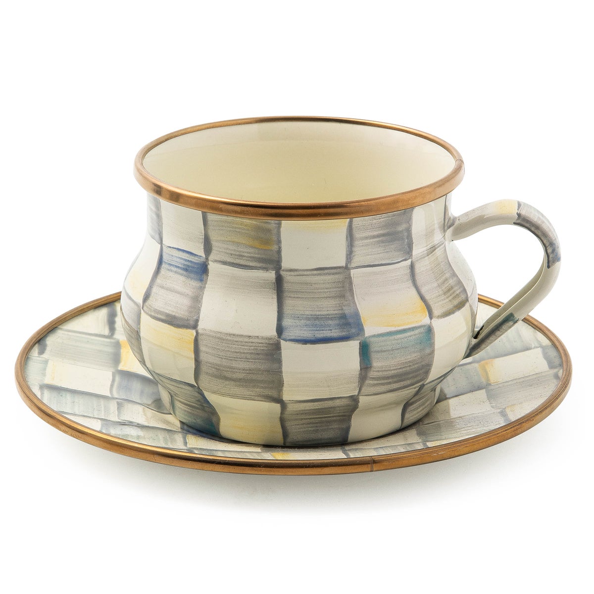 Sterling Check Saucer - Image 3