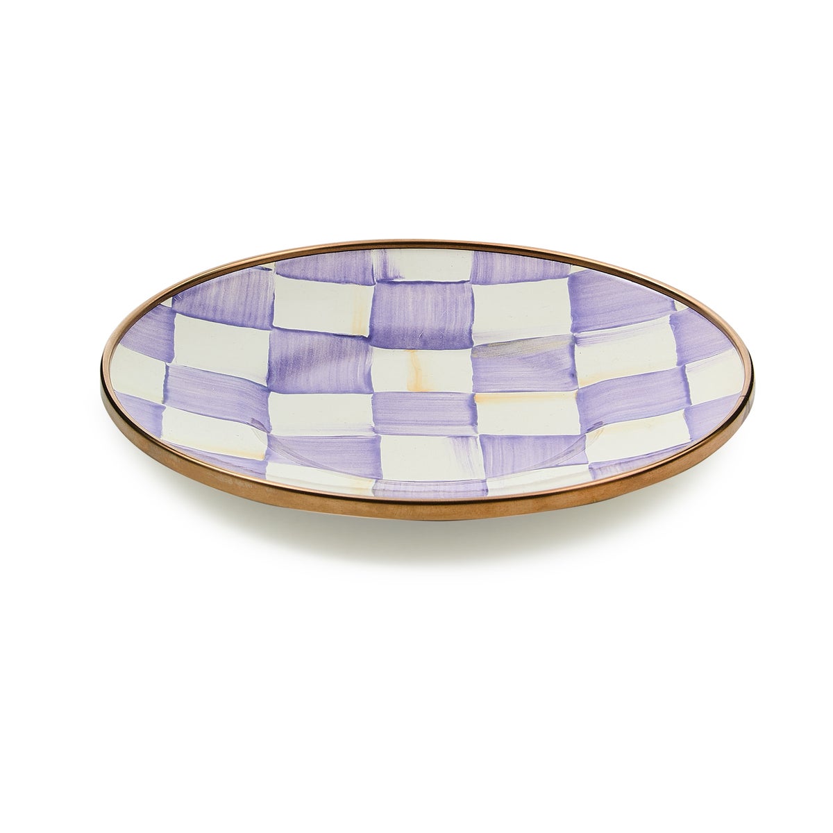 Violet Check Saucer - Image 3