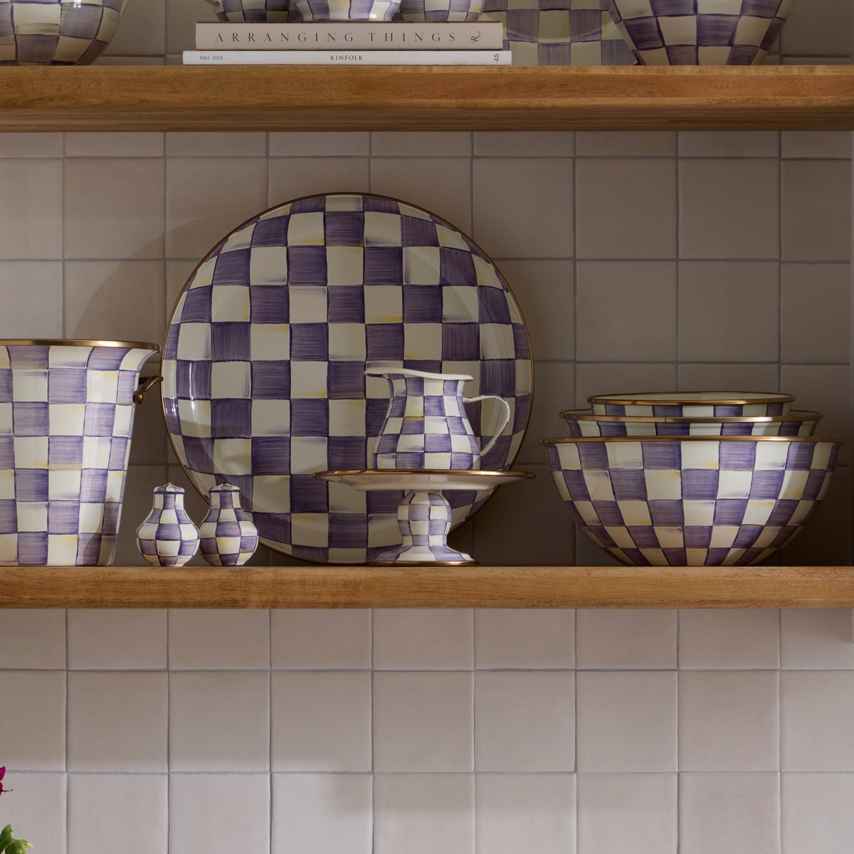 Violet Check Creamer - Image 3