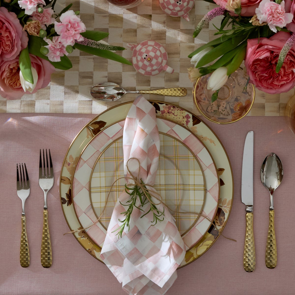 Tartan Latte Salad Plate - Image 7