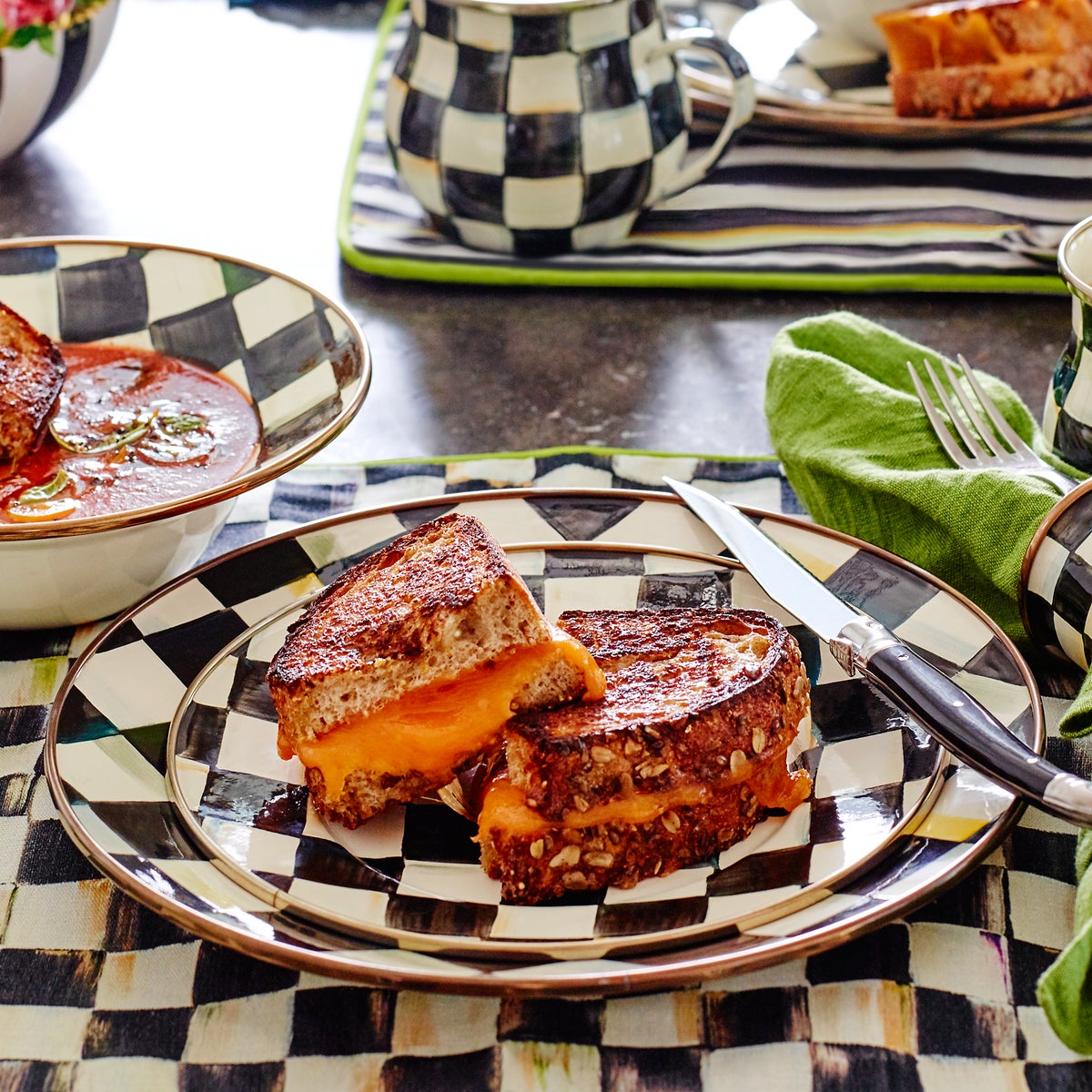 Courtly Check Salad/Dessert Plate - Image 4