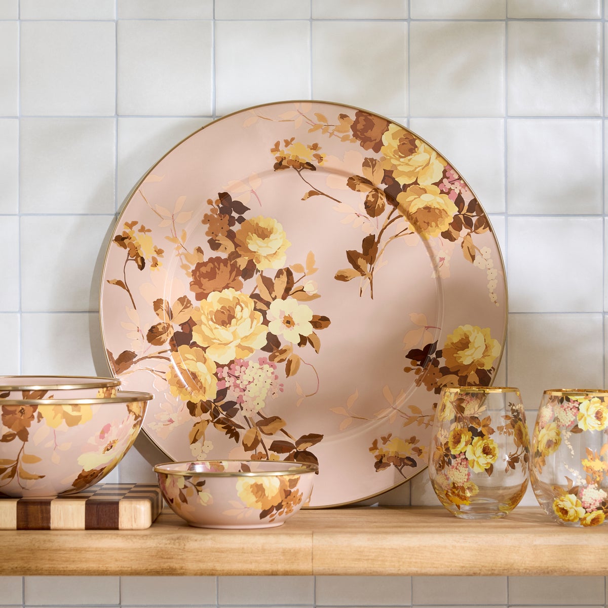 Wild Rose Mauve Serving Platter - Image 2