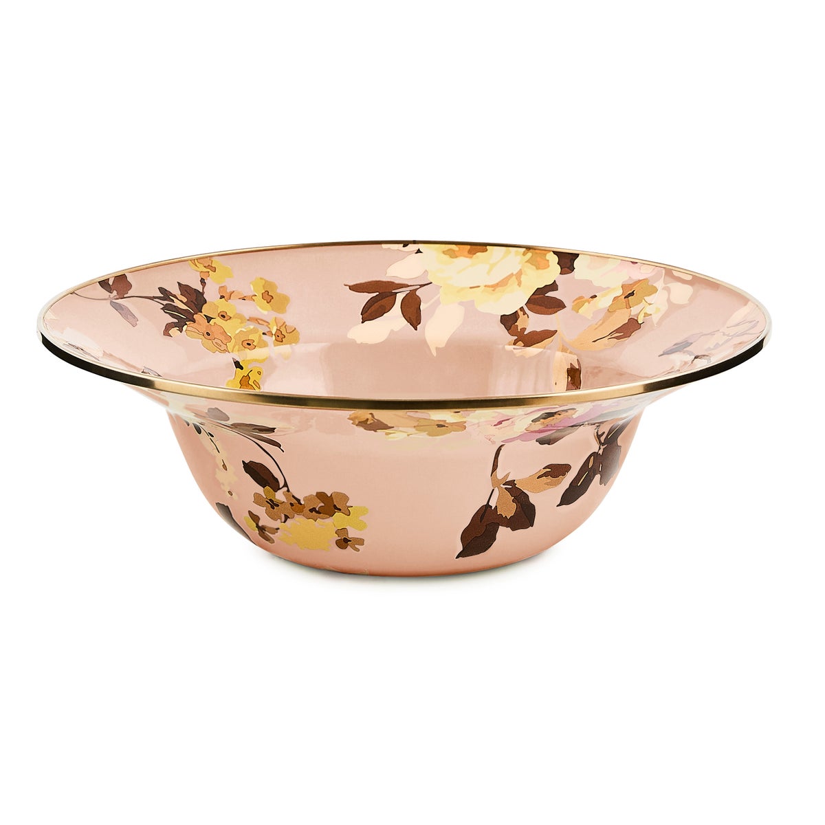 Wild Rose Mauve Serving Bowl