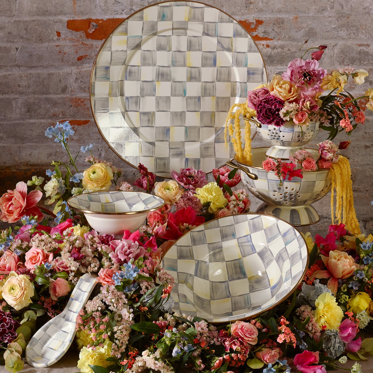 Sterling Check Serving Bowl - Image 2