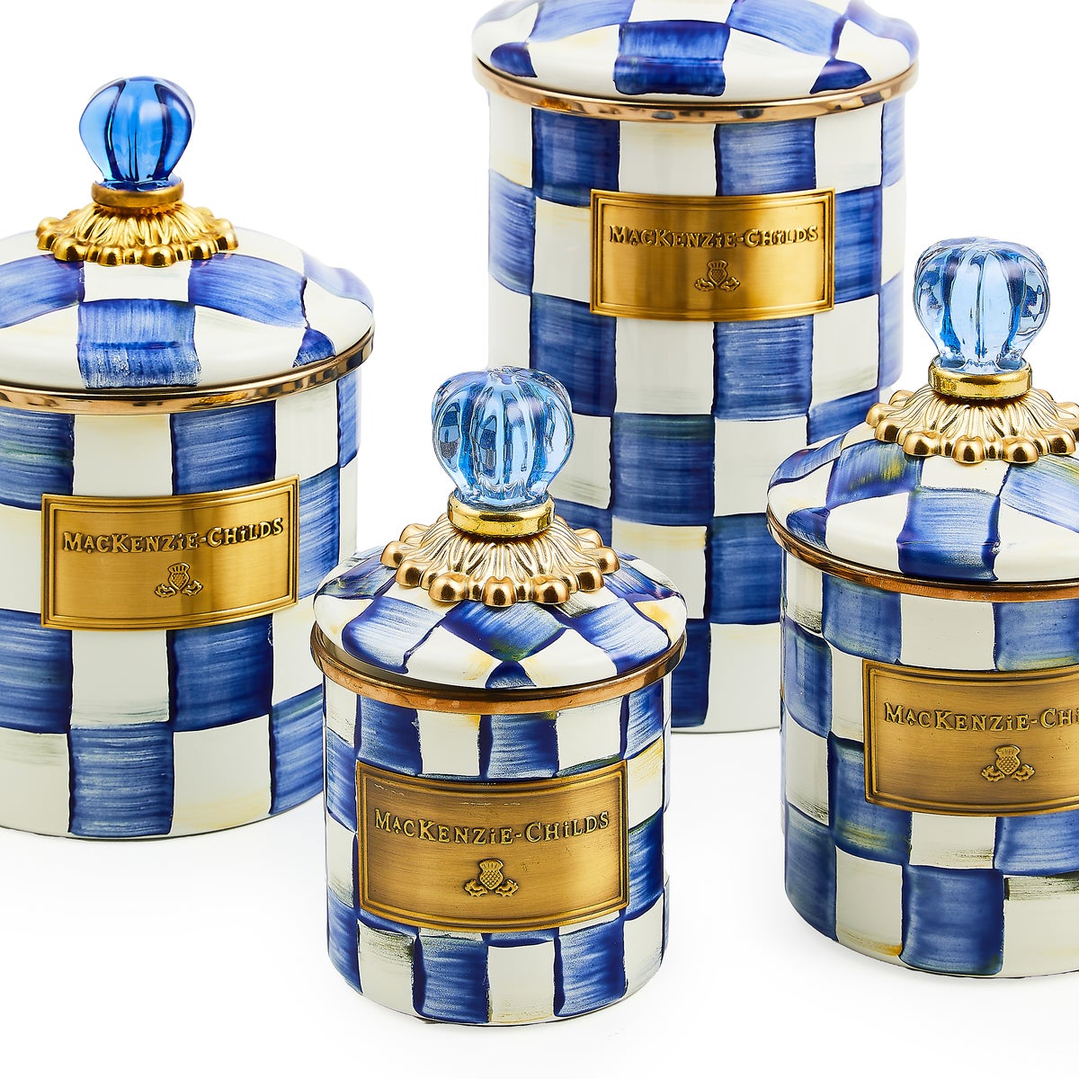Royal Check Small Canister - Image 8