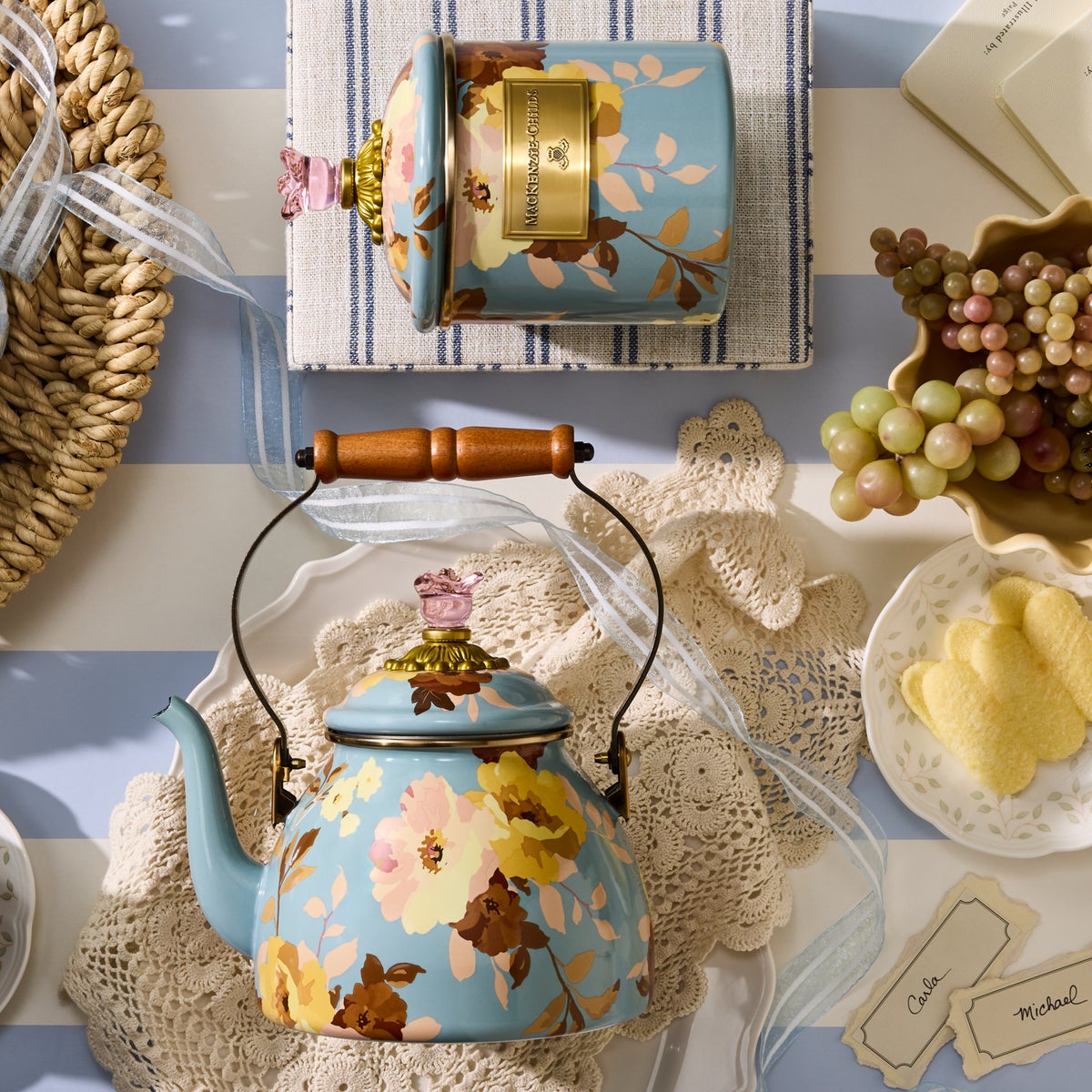 Wild Rose Slate Small Canister - Image 5