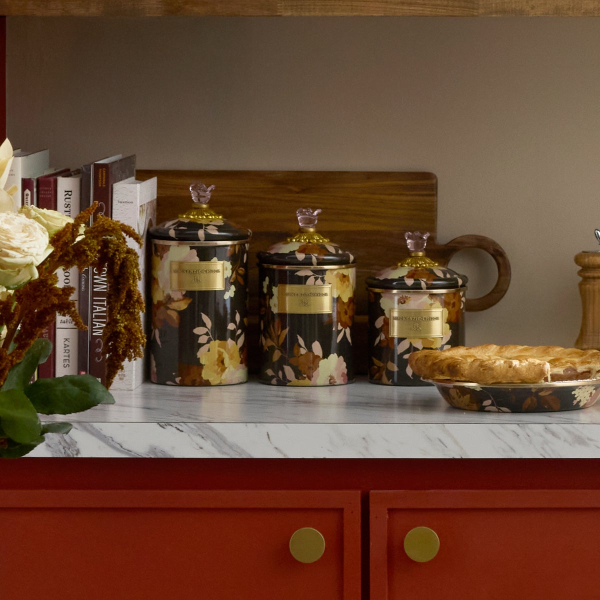Wild Rose Brown Medium Canister - Image 2