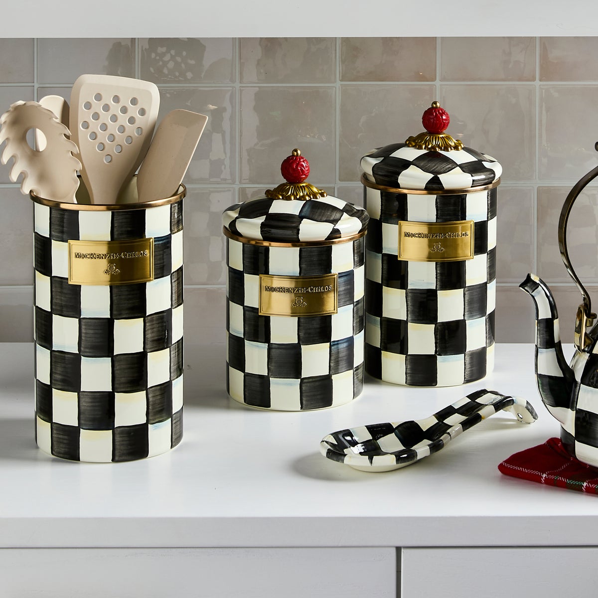Courtly Check Medium Canister - Image 2
