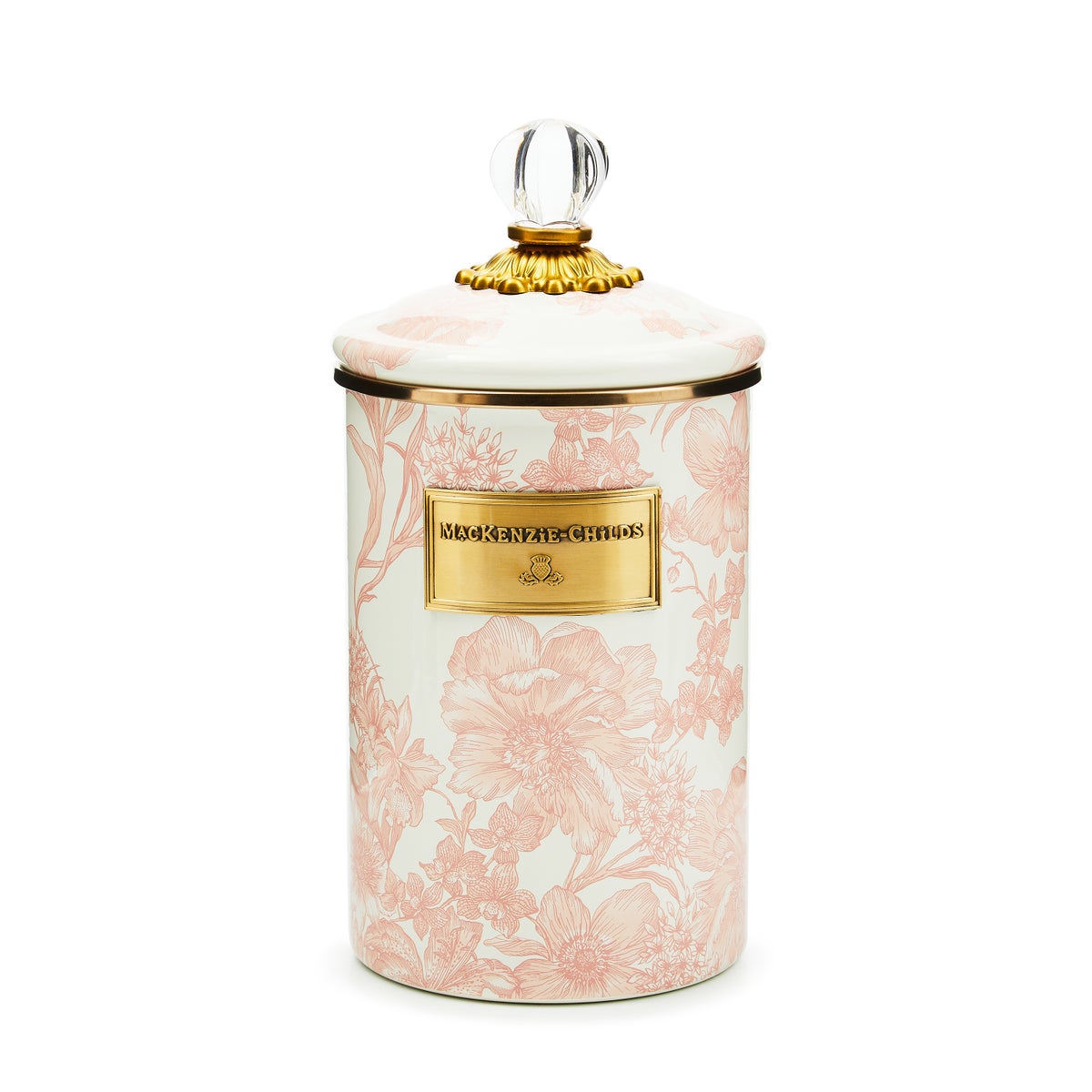 Rosy English Garden Large Canister